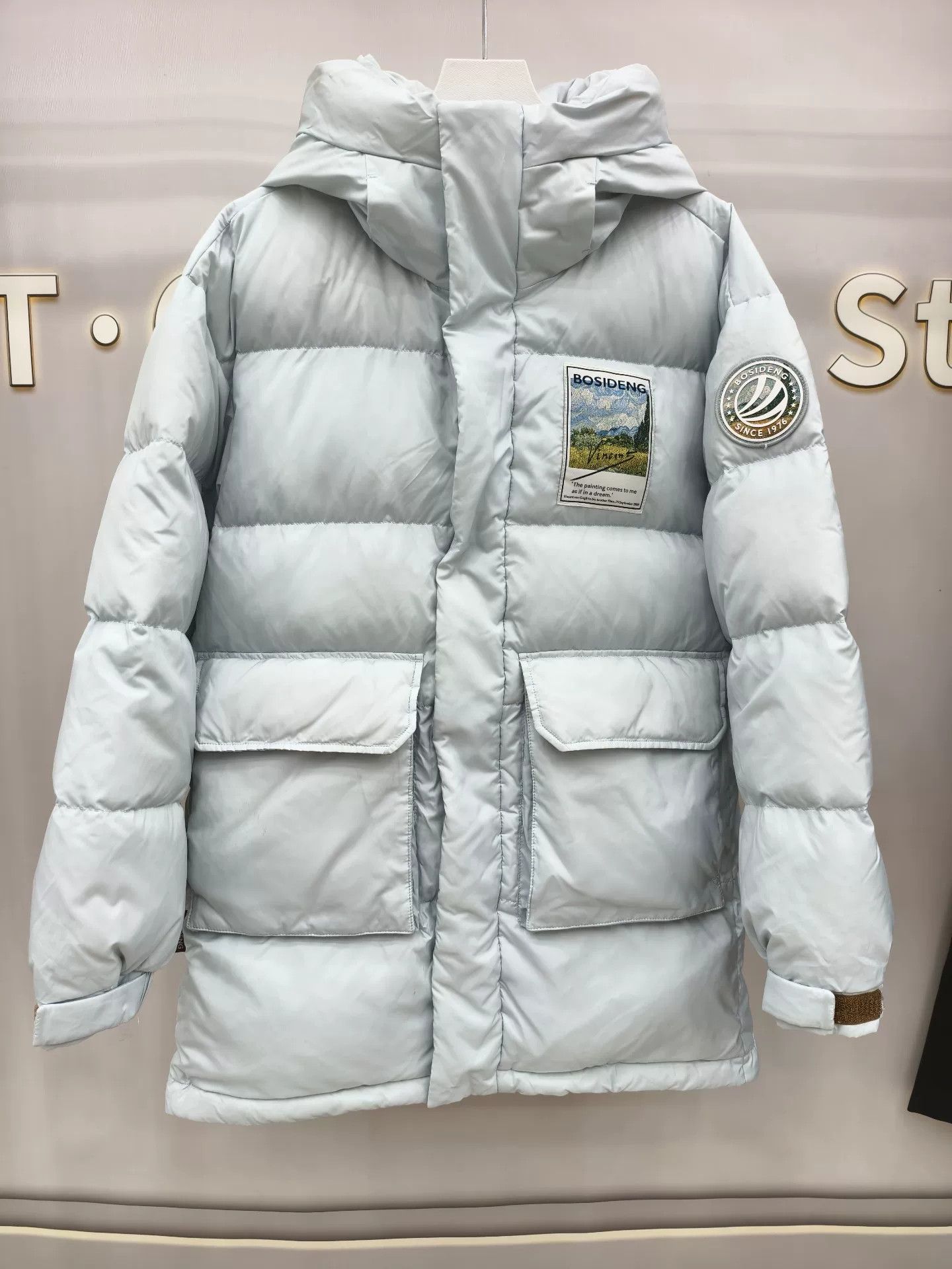 Japanese Brand Vincent Van Gogh Art Hooded Down Jacket Size M / US 6-8 / IT 42-44 - 1 Thumbnail