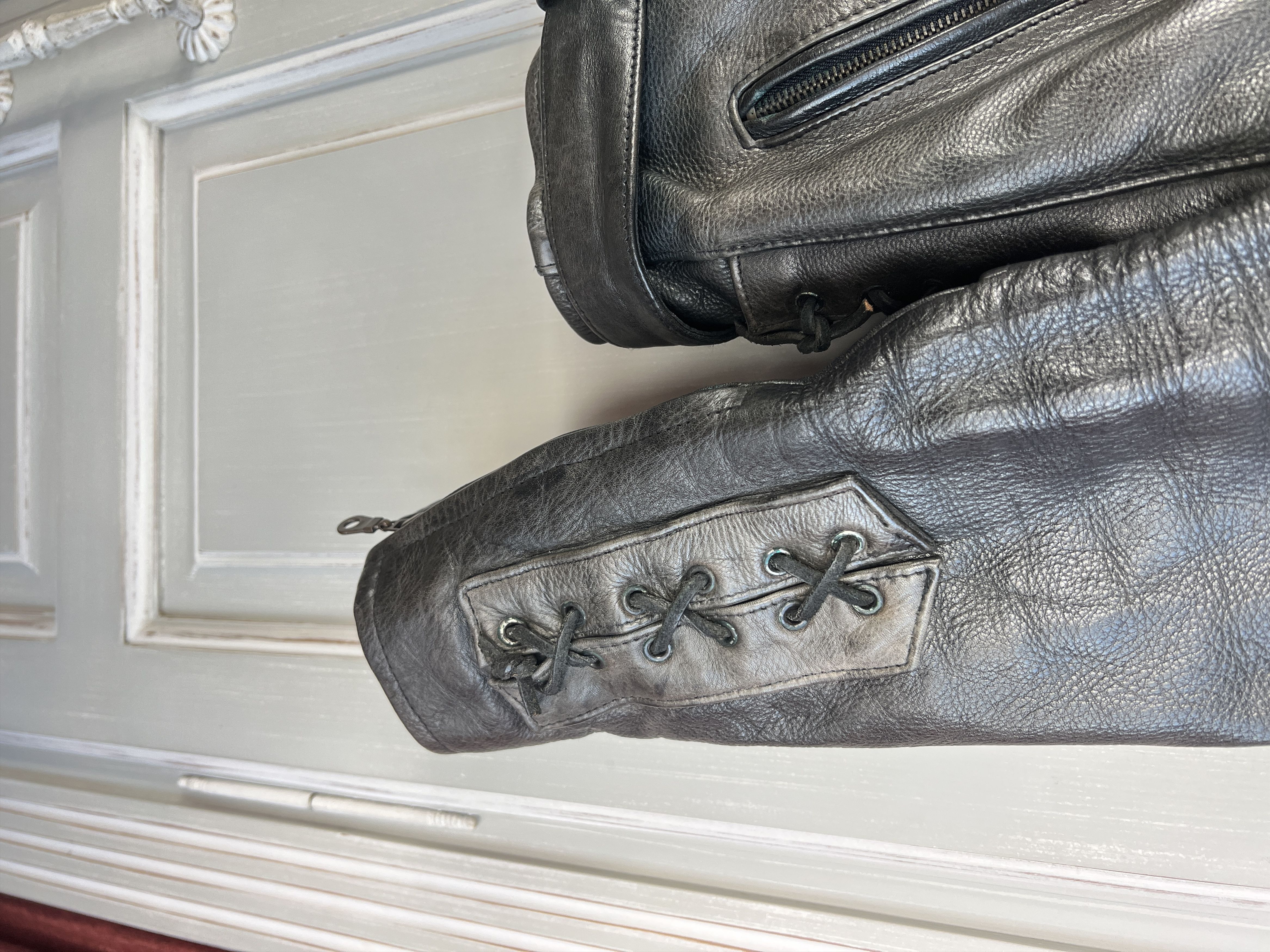 Genuine Leather × Vintage VINTAGE HAVEBA BIKER CROPPED GENUINE LEATHER JACKET Size US L / EU 52-54 / 3 - 11 Thumbnail