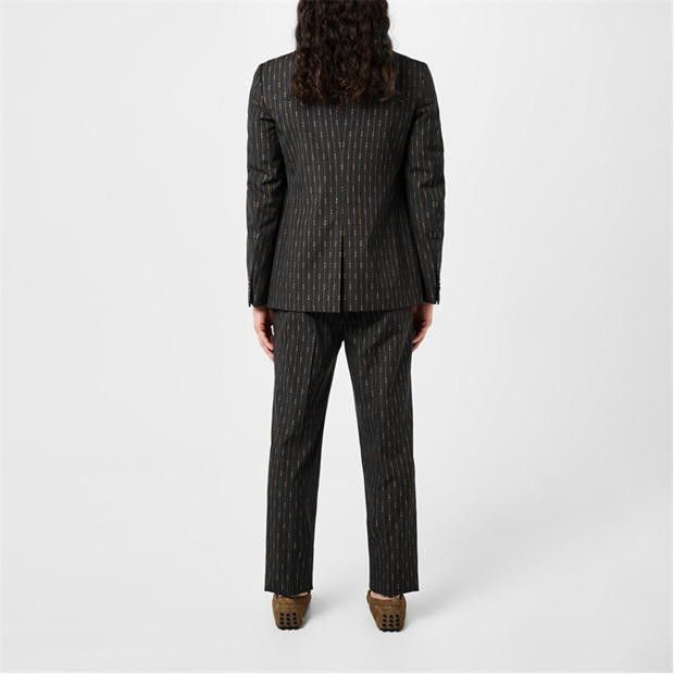 Gucci Horsebit Striped Formal Suit Size 44R - 2 Thumbnail