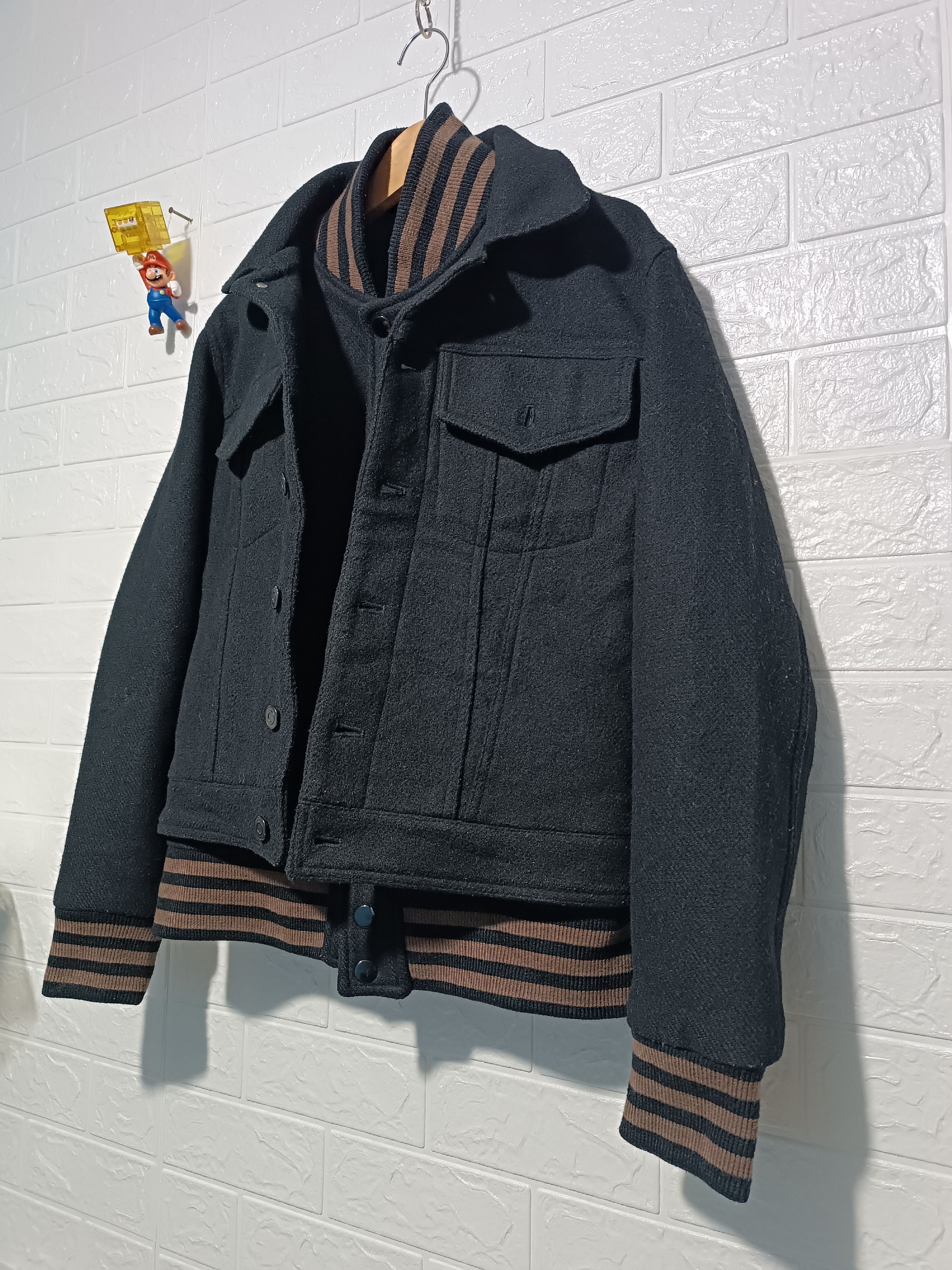 Japanese Brand Double Layer Wool Jacket Size US M / EU 48-50 / 2 - 2 Thumbnail