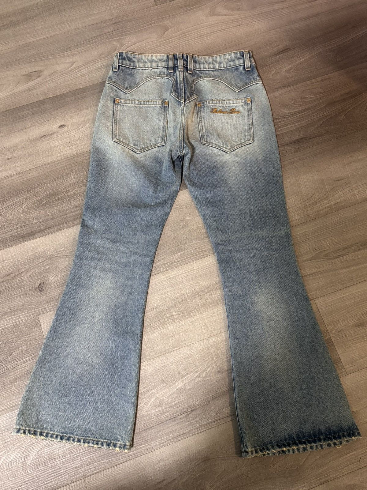 Balmain Balmain High-Rise Wide Leg Flare Jeans Size 29" - 2 Thumbnail