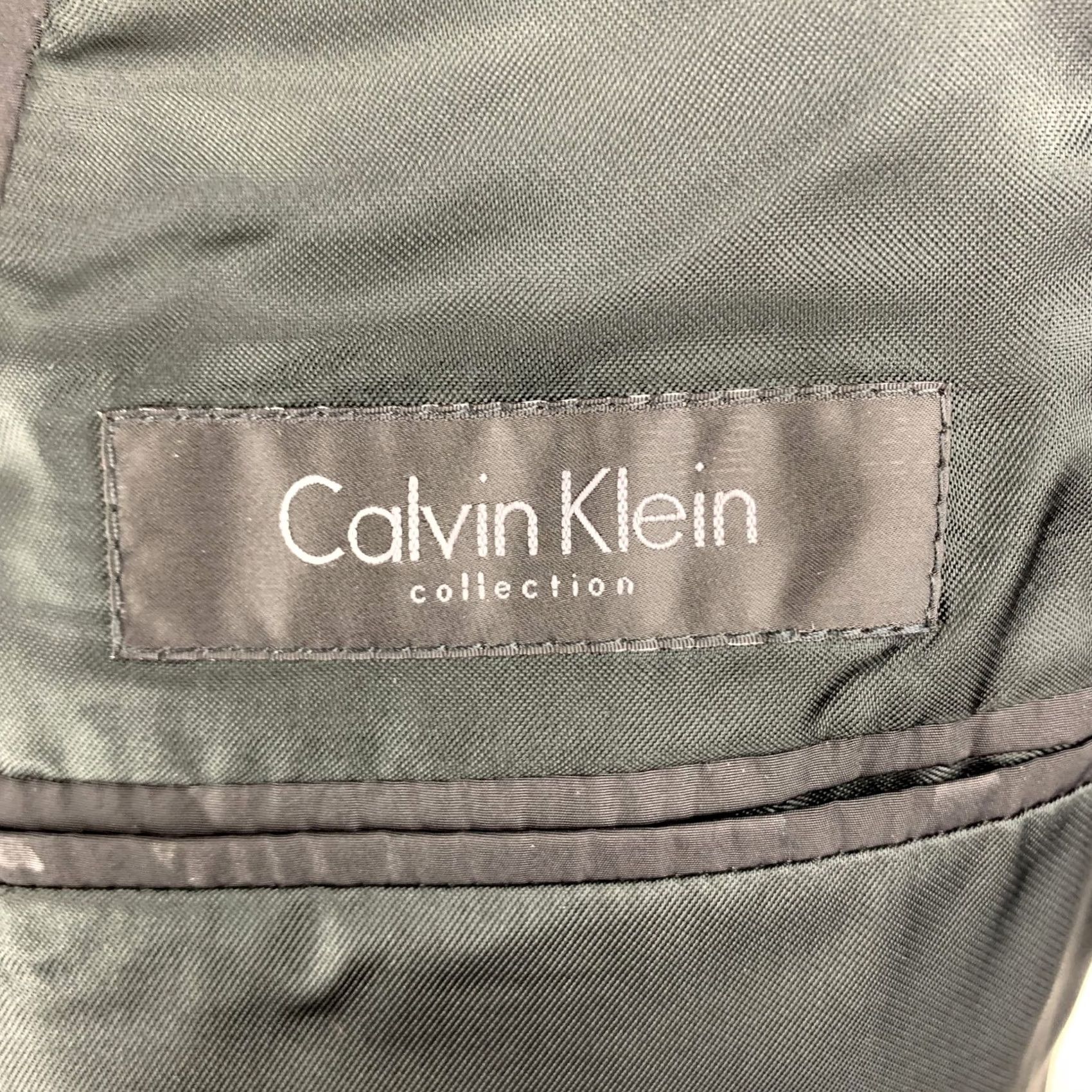 Calvin Klein CALVIN KLEIN COLLECTION Sport Coat Size 36 Black on Black Floral Notch Lapel Size US XXS / EU 40 - 7 Thumbnail