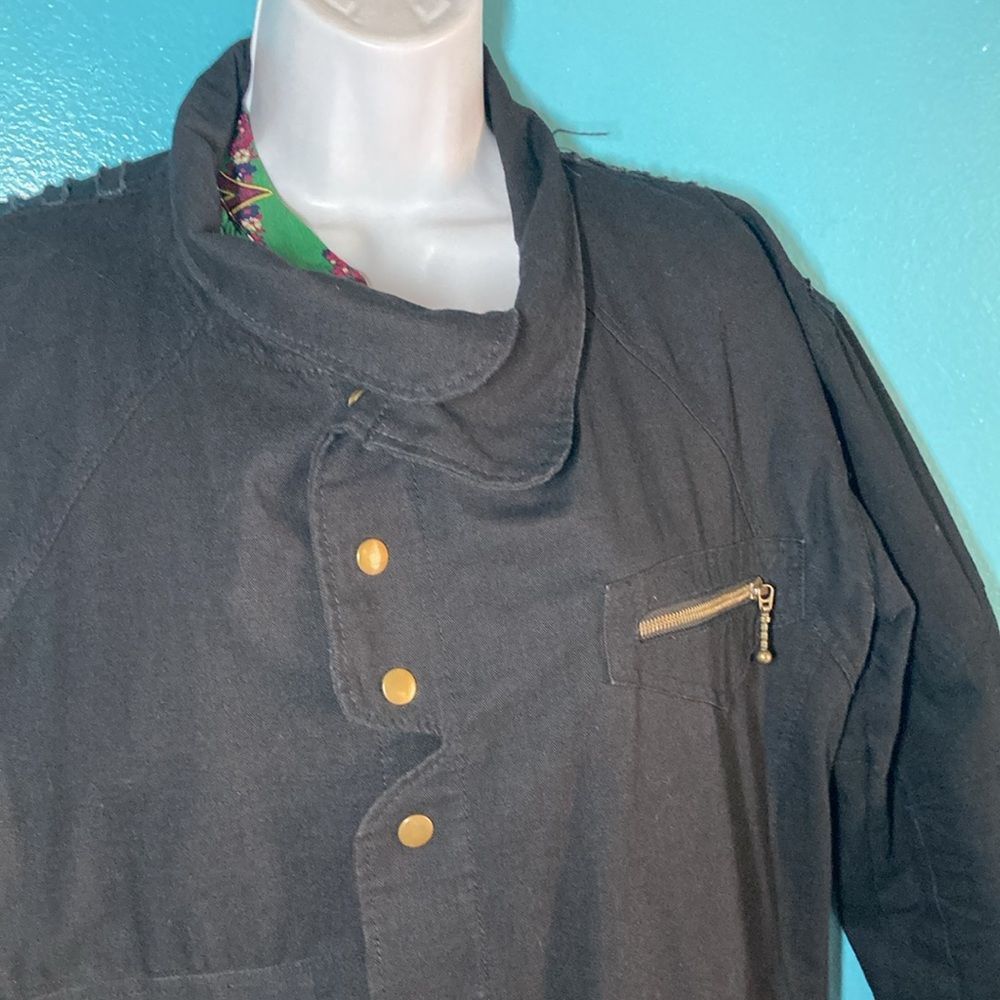 I.AM.GIA S & G Sequoia and Gita Black Cotton Snap Front Jacket Marked Size M / US 6-8 / IT 42-44 - 10 Thumbnail
