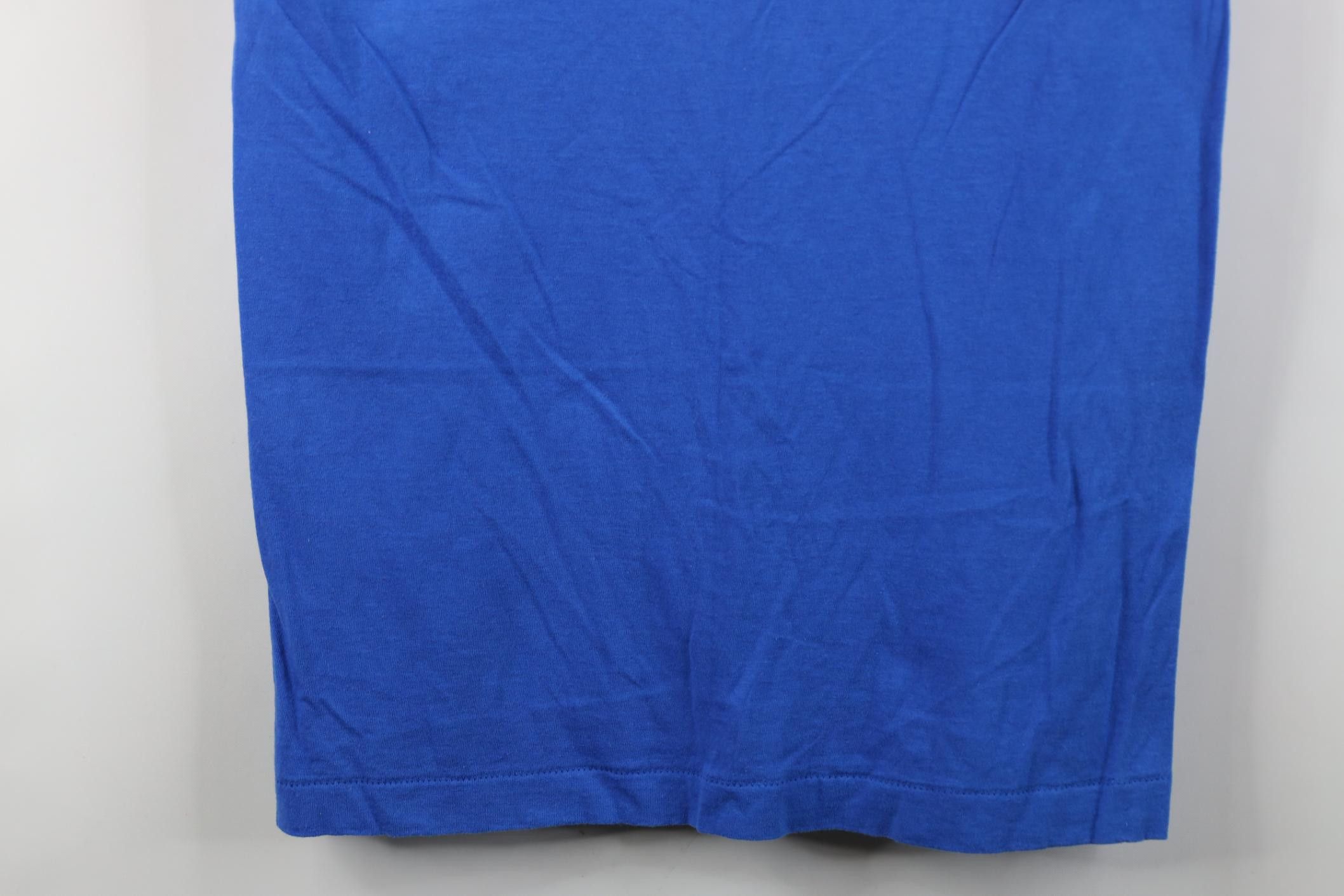 Vintage Vintage 90s Streetwear Cotton Muscle T-Shirt Royal Blue USA Size US M / EU 48-50 / 2 - 13 Thumbnail