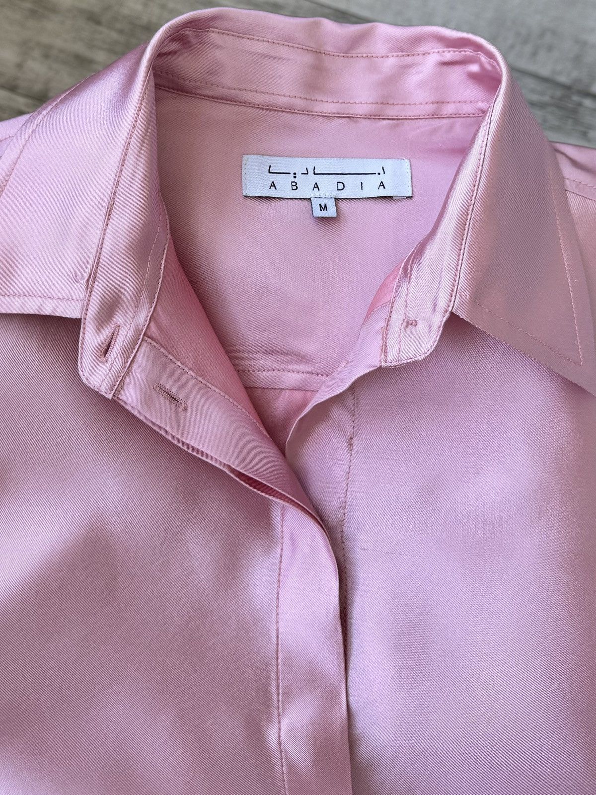 Other Abadia oversized silk twill shirt in pink Size M / US 6-8 / IT 42-44 - 8 Thumbnail