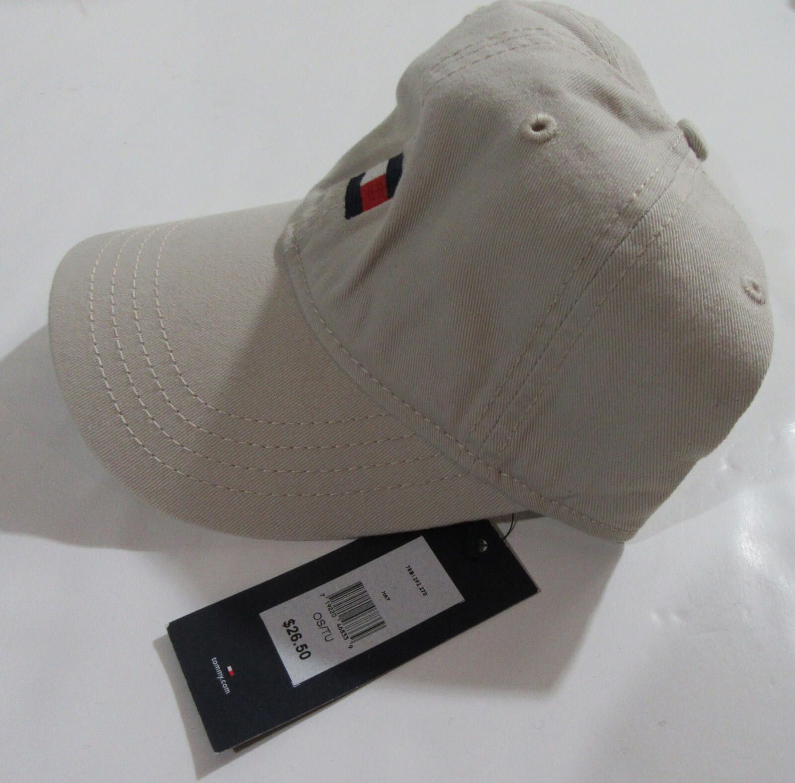 Tommy Hilfiger Tommy Hilfiger Mens Baseball Cap Logo Beige Adjustable Size ONE SIZE - 5 Thumbnail