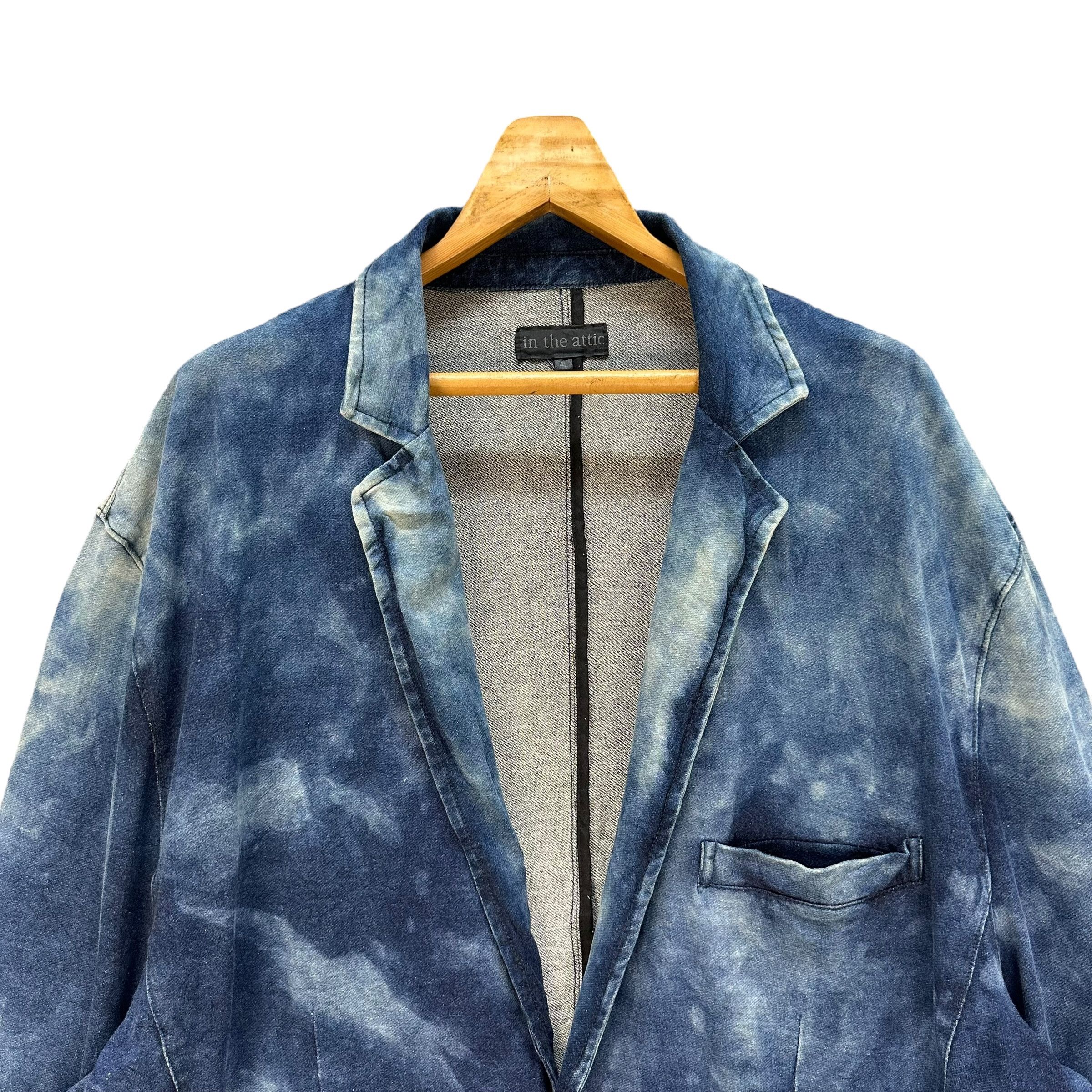 If Six Was Nine IN THE ATTIC Acid Wash Casual Jacket #A49-1140 Size US XXL / EU 58 / 5 - 2 Thumbnail