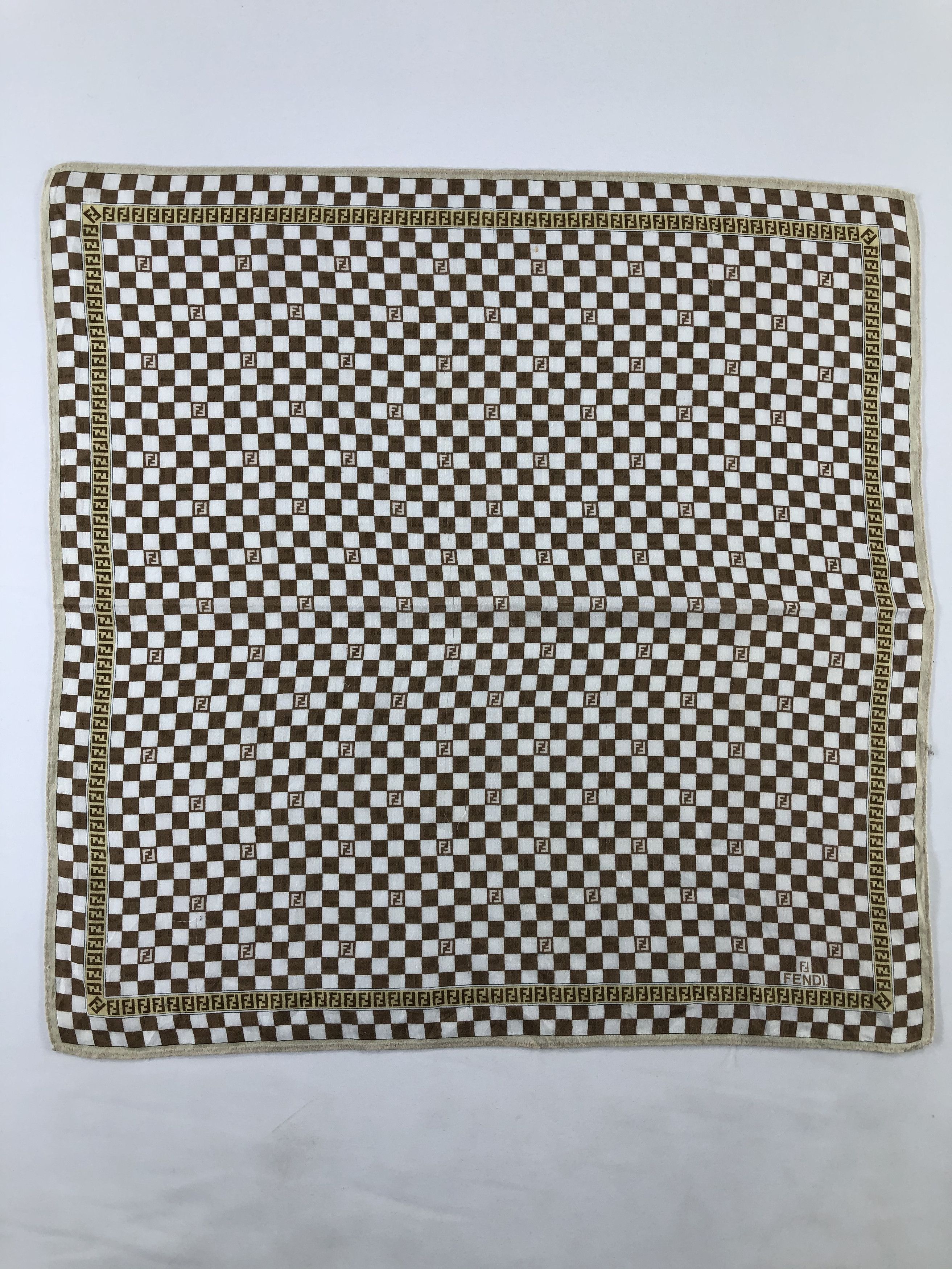 Vintage Fendi Handkerchief / Bandana / Neckerchief / Babushka Size ONE SIZE - 2 Thumbnail