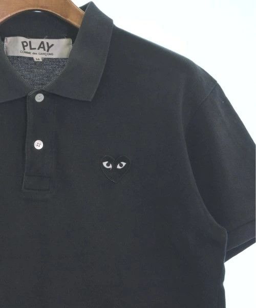 Comme des Garcons PLAY Polo Short Sleeve Black Patch Heart Cotton Black Size US M / EU 48-50 / 2 - 4 Thumbnail