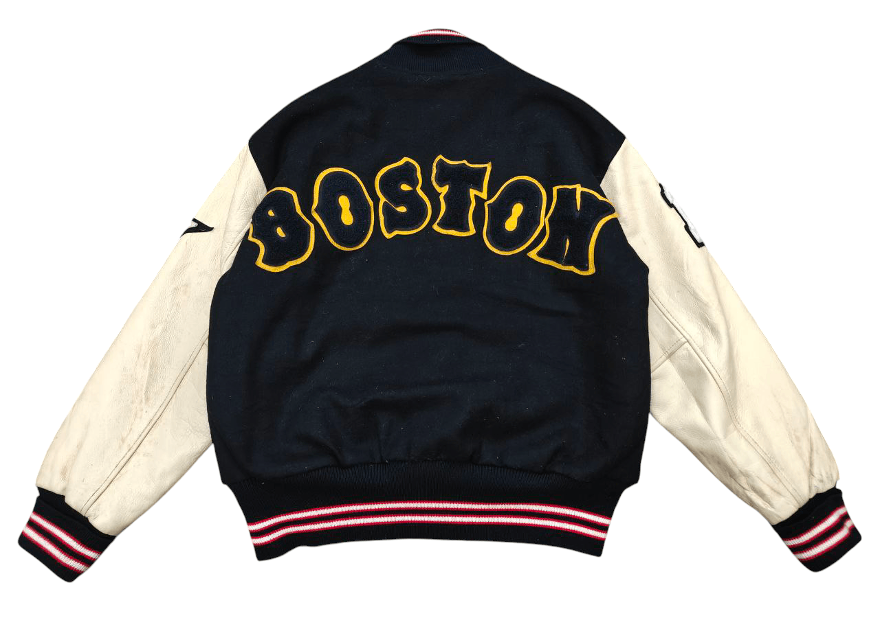 Vintage Vintage Boston Varsity Jacket Size US M / EU 48-50 / 2 - 2 Thumbnail