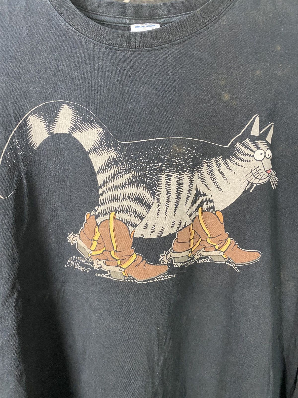 Vintage Distressed Vintage B. Kliban Cat In Boots Crazy Shirts L/S Size US M / EU 48-50 / 2 - 5 Thumbnail
