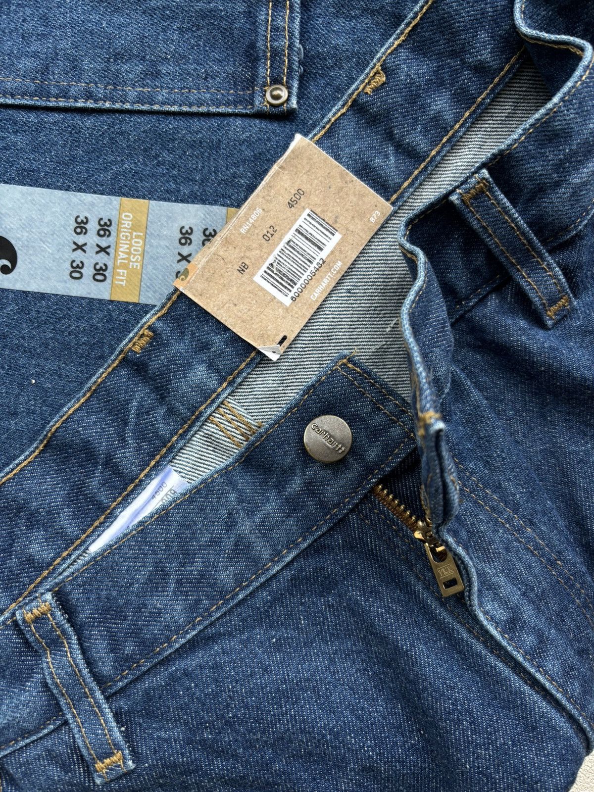 Carhartt carhartt double knee B73 size 36 loose original fit Size US 36 / EU 52 - 7 Thumbnail