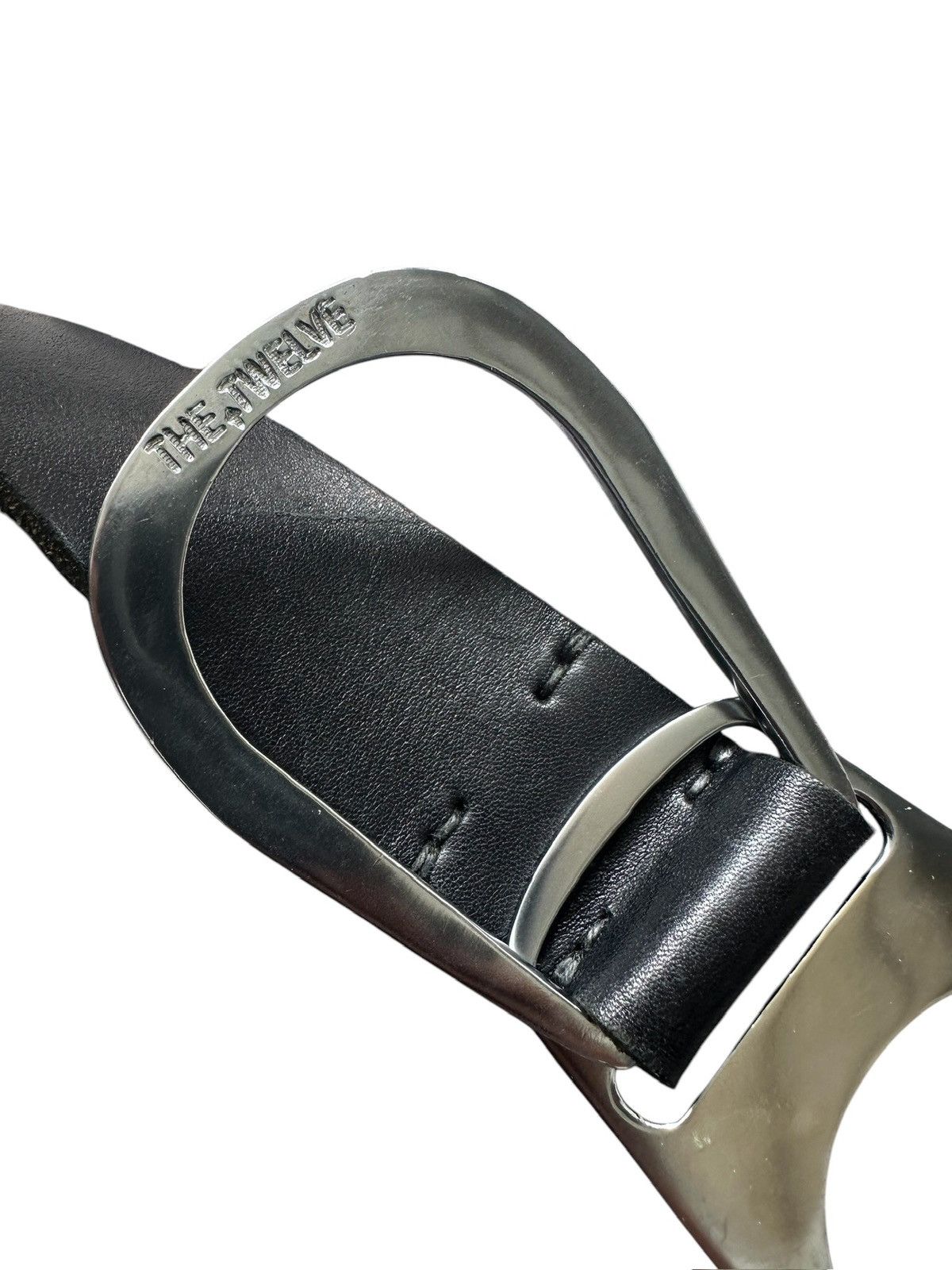 Ato Matsumoto 2000's The Twelve double ring buckle leather belt Size ONE SIZE - 7 Thumbnail