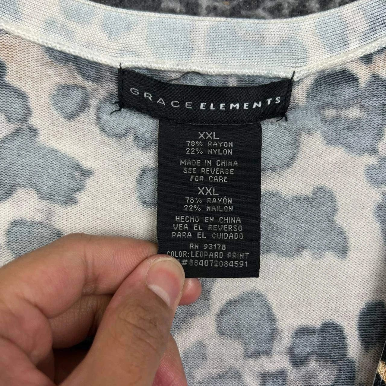 Other Grace Elements Sweater Cardigan Women XXL Leopard Button Up Size XXL / US 16-18 / IT 52-54 - 2 Thumbnail