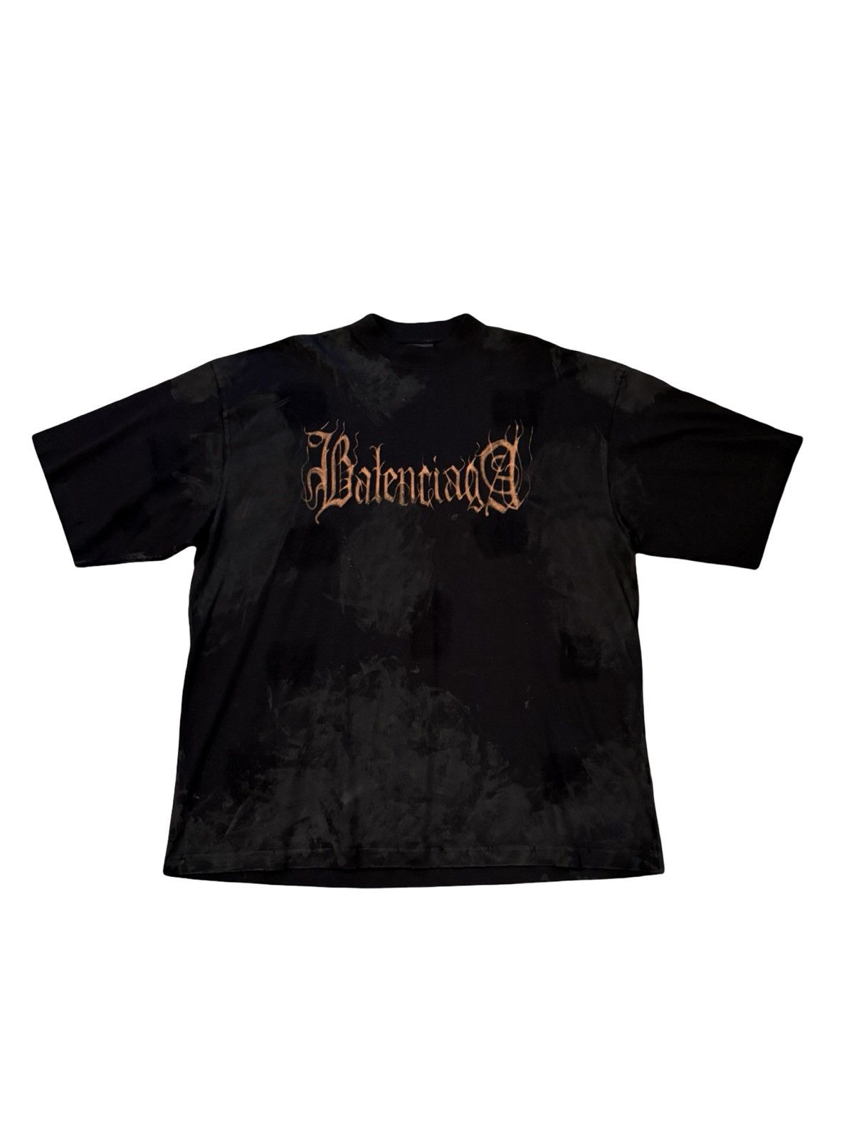 う*ぎ様 balenciaga バレンシアガ　see now buy now f Balenciaga Blue Faded See Now Buy Now Logo Printed