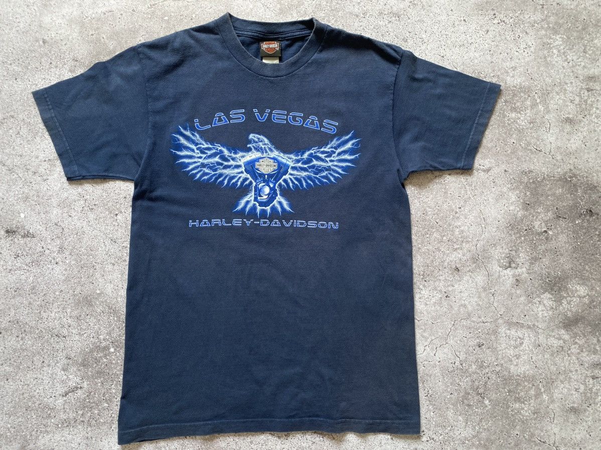 Harley Davidson Vintage Harley Davidson Las Vegas electric eagle tee 2003 Size US XL / EU 56 / 4 - 1 Thumbnail