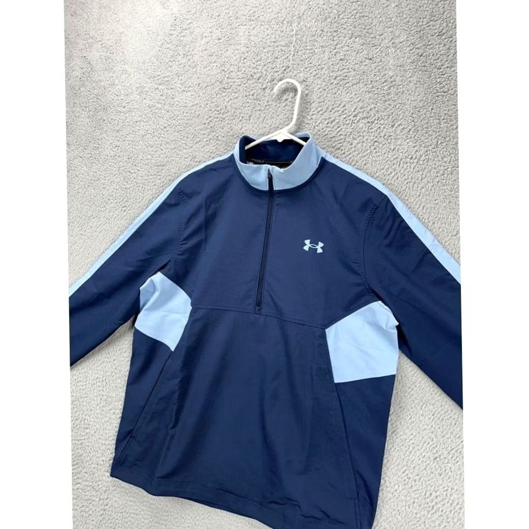 Under Armour Under Armour Jacket Mens Medium Storm Windstrike Navy Pullover Loose Fit Ski Jacket NEW A5 Size US M / EU 48-50 / 2 - 5 Thumbnail