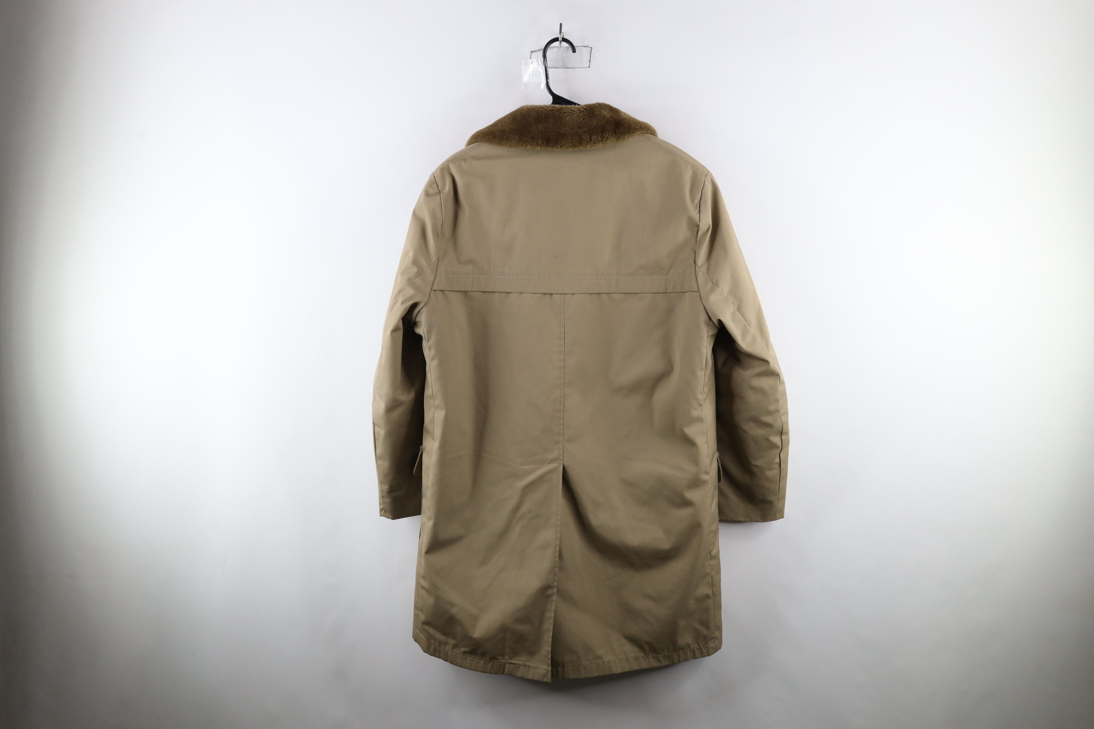 Woolrich Woolen Mills Vintage 70s Woolrich Lined Winter Overcoat Jacket Beige USA Size US XL / EU 56 / 4 - 13 Thumbnail