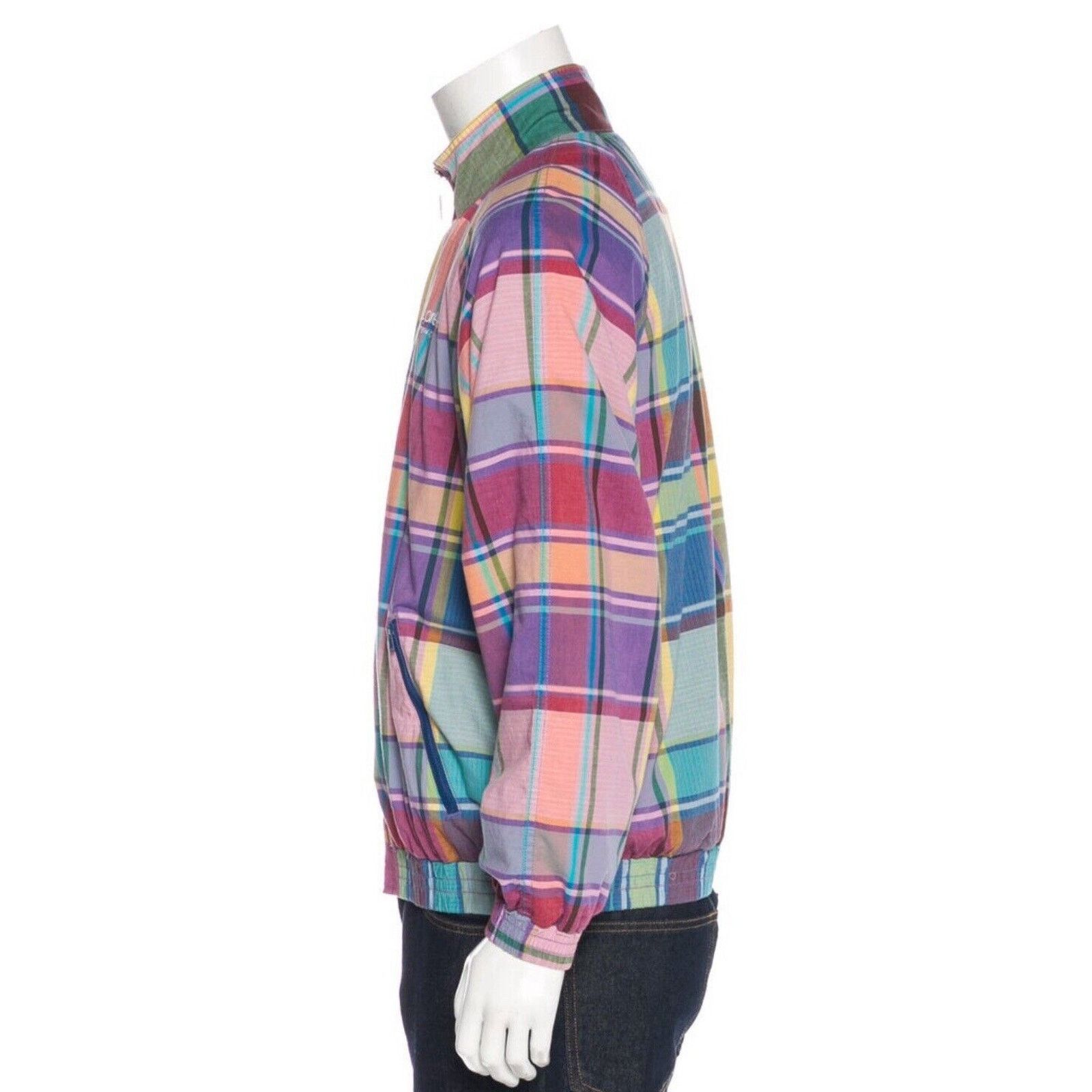 Supreme Supreme Madras Track Jacket Multi Color Plaid SS 17 Size Med Grailed