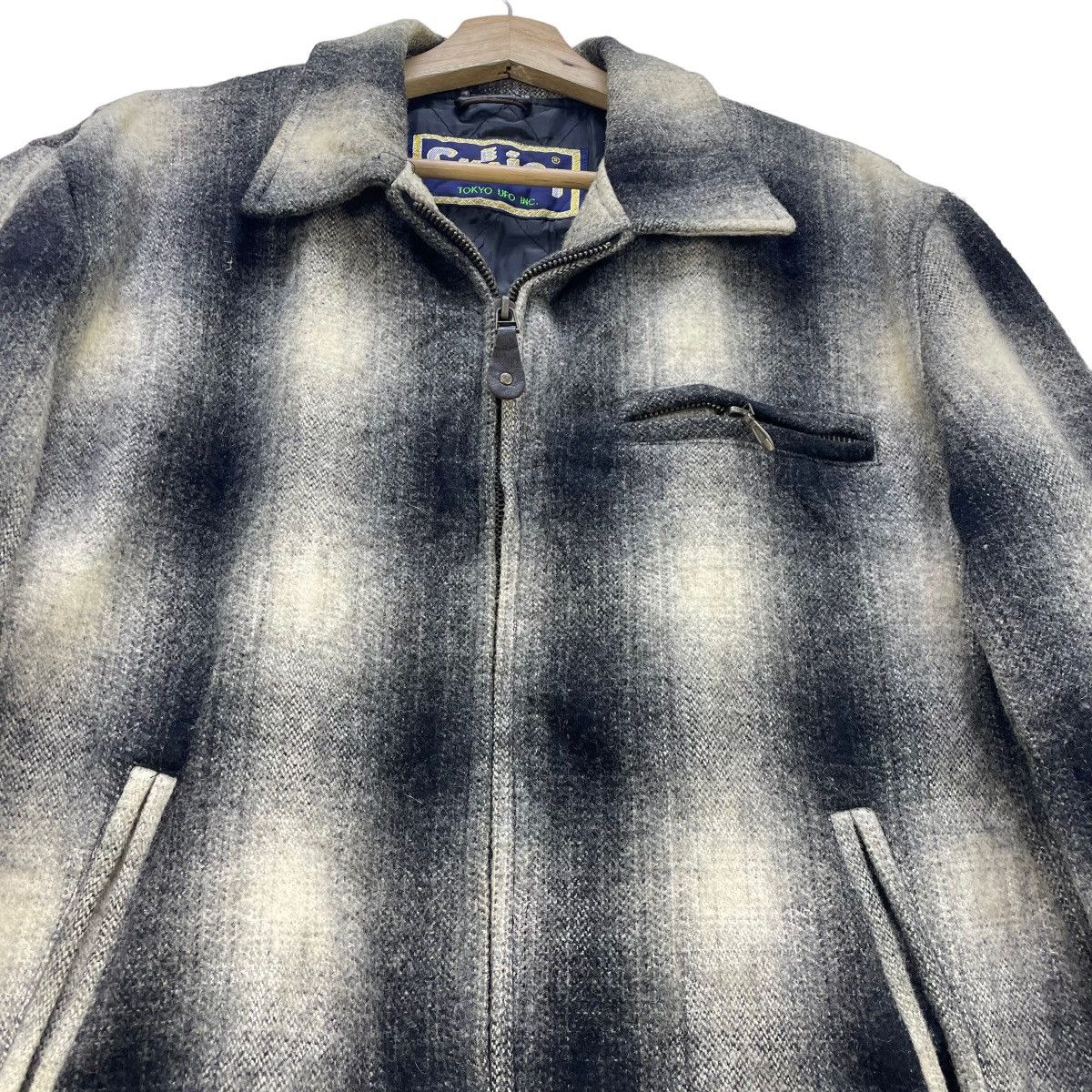 Japanese Brand 📣Vintage Japanese Brand Cheviot Tokyo UFO Checked Jacket Size US M / EU 48-50 / 2 - 3 Thumbnail