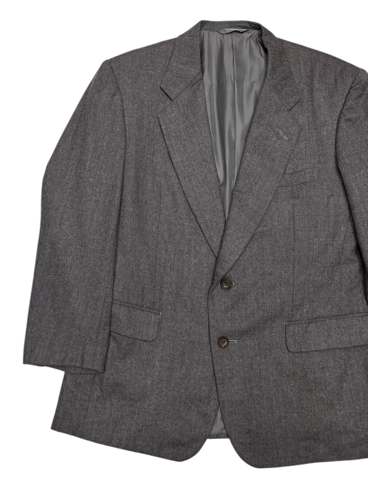 Christian Dior Monsieur × Vintage CHRISTIAN DIOR WOOL GREY BLAZER JACKET COAT Size US S / EU 44-46 / 1 - 6 Thumbnail
