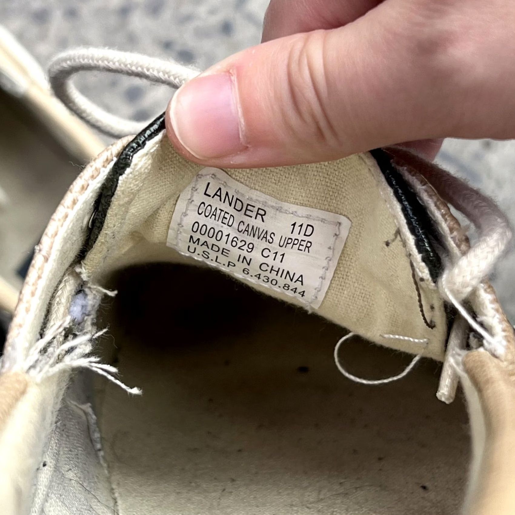 Polo Ralph Lauren Polo Ralph Lauren Lander Boat Shoe Mens 11D Green Tan Coated Canvas Casual Non-Slip Lace Up Deck Size US L / EU 52-54 / 3 - 5 Thumbnail