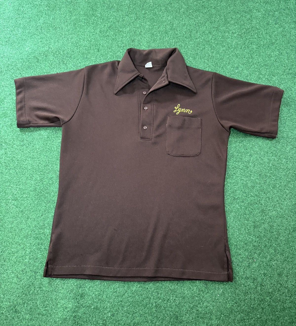 True Vintage 70s Chain Stitch Damore Press Lynn Polo Shirt