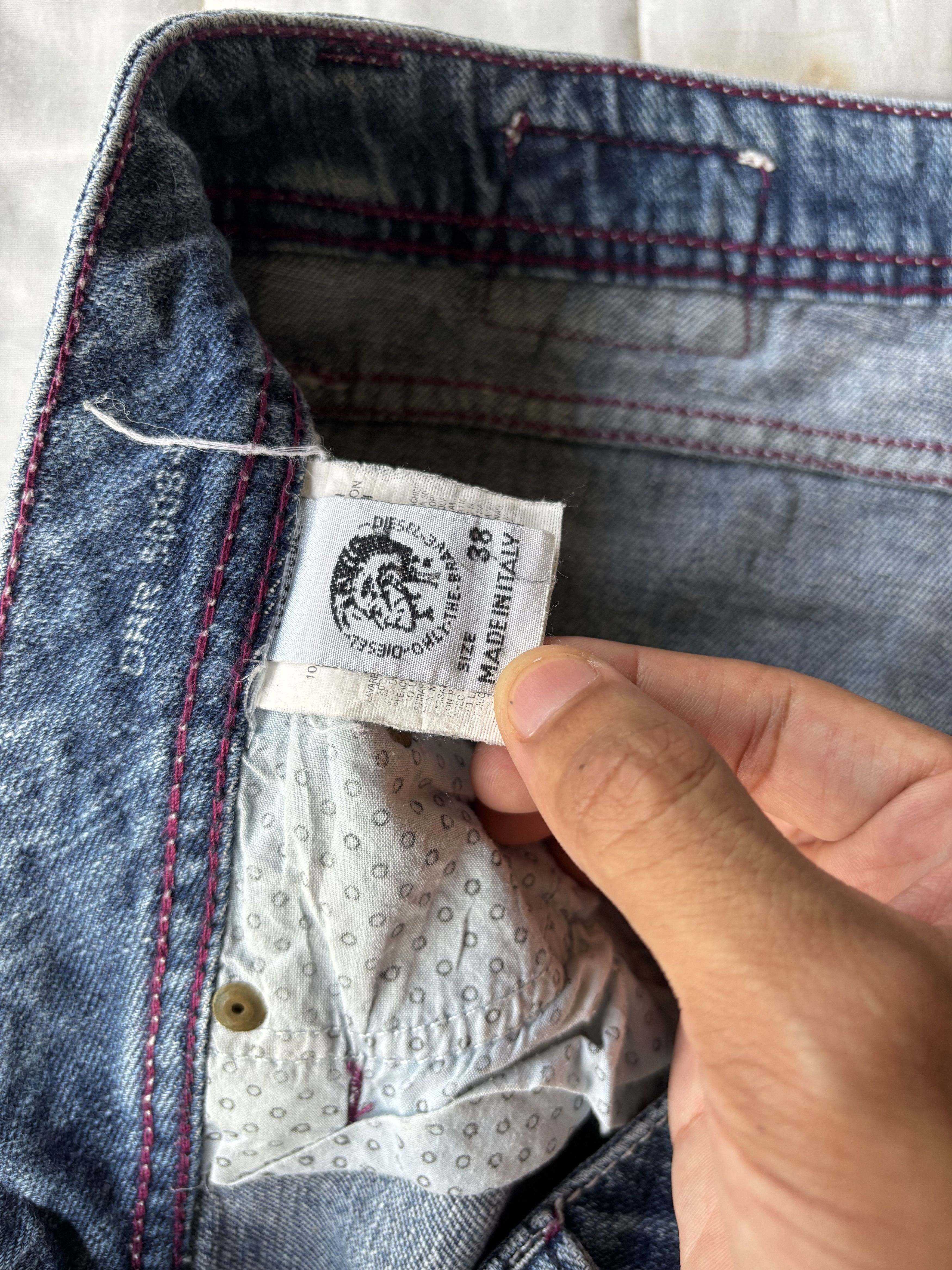 Diesel × If Six Was Nine × Le Grande Bleu (L.G.B.) Diesel Baggy Jeans Distressed Denim Size US 38 / EU 54 - 10 Thumbnail