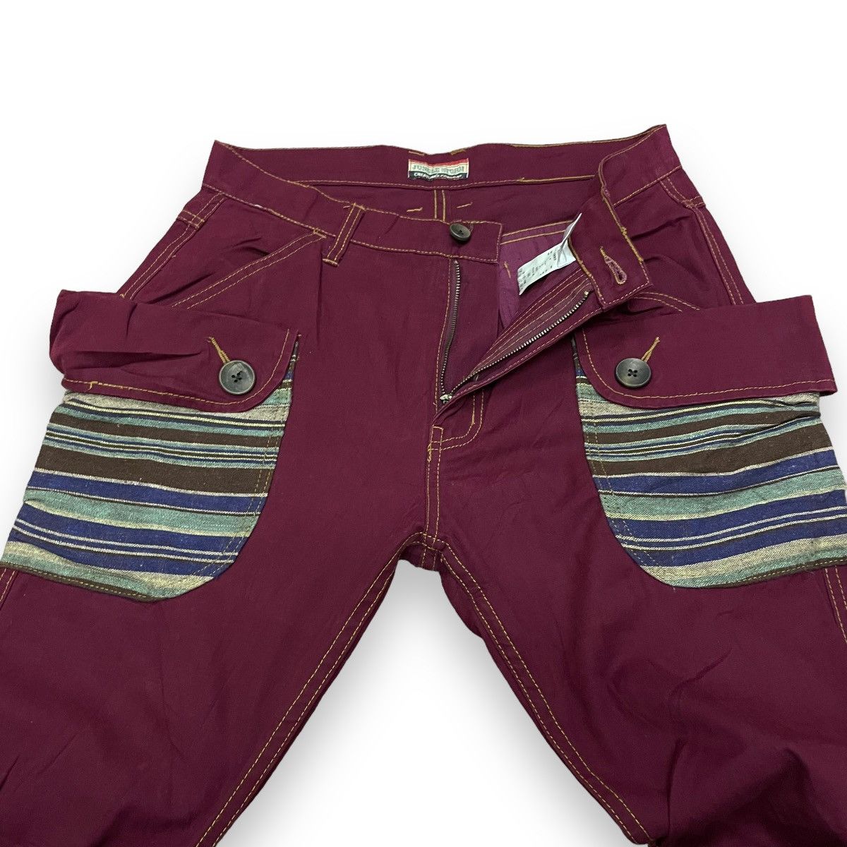 20471120 🇯🇵 JUNGLE STORM NATIVE CARGO PANTS Size US 31 - 7 Thumbnail