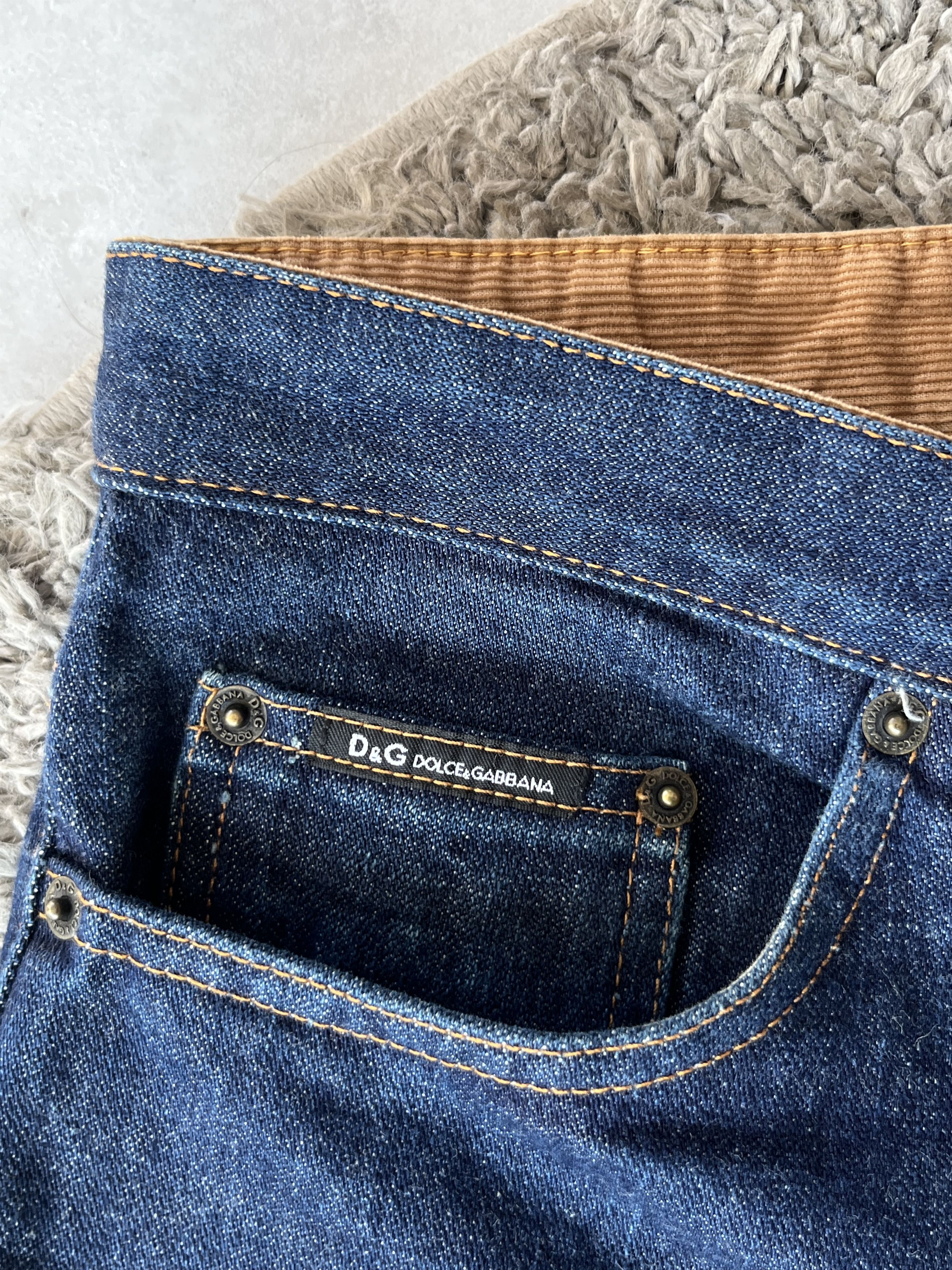 Dolce & Gabbana DOLCE & GABBANA Vintage Jeans Straight Fit Big Logo Size US 32 / EU 48 - 9 Thumbnail