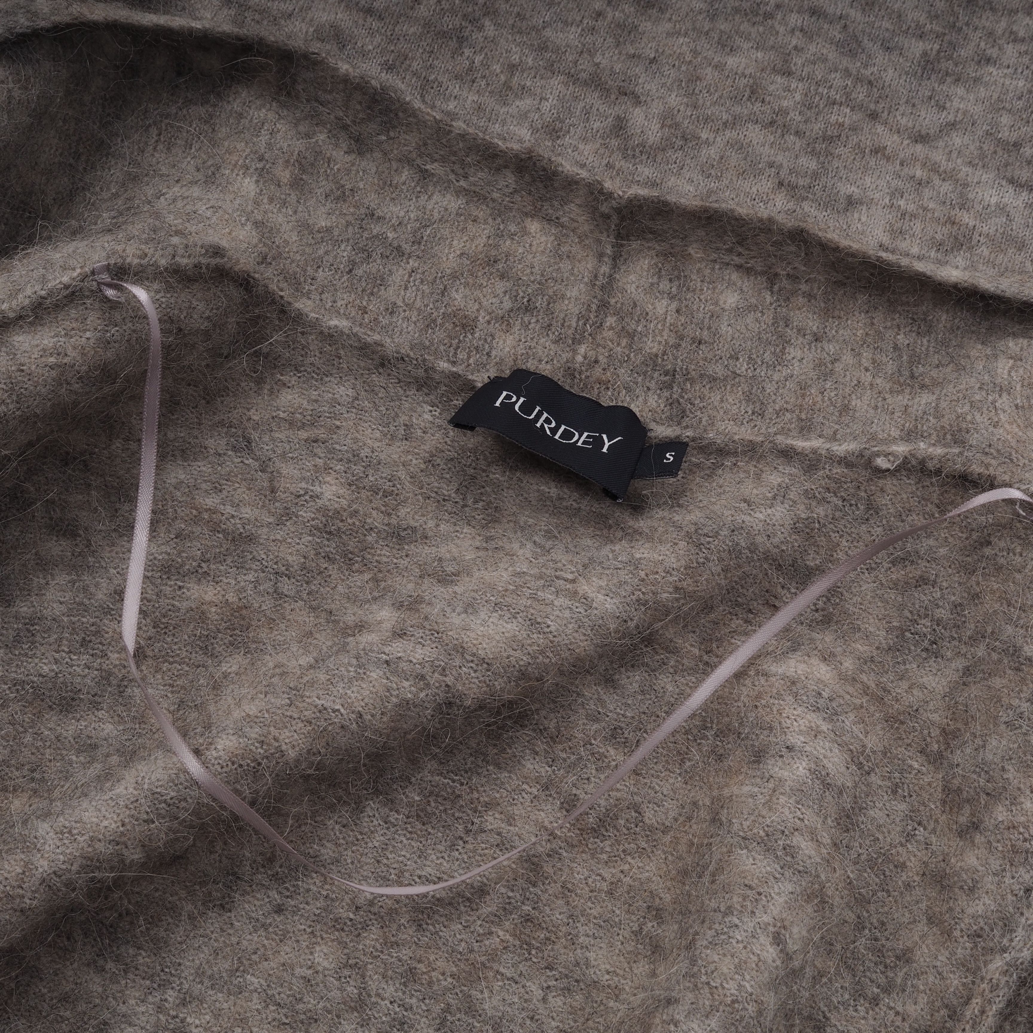 Purdey Purdey Gray Wool Alpaca Long Open Sweater Cardigan Size S / US 4 / IT 40 - 5 Thumbnail