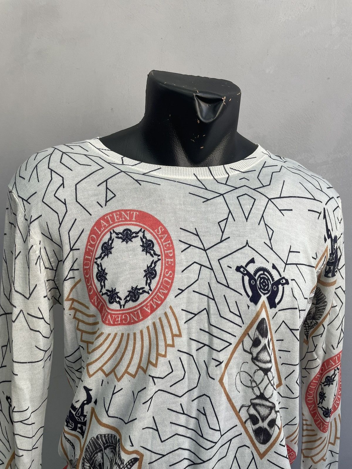 Diesel New Diesel black gold tattoo long sleeve sweater y2k hype Size US S / EU 44-46 / 1 - 2 Thumbnail