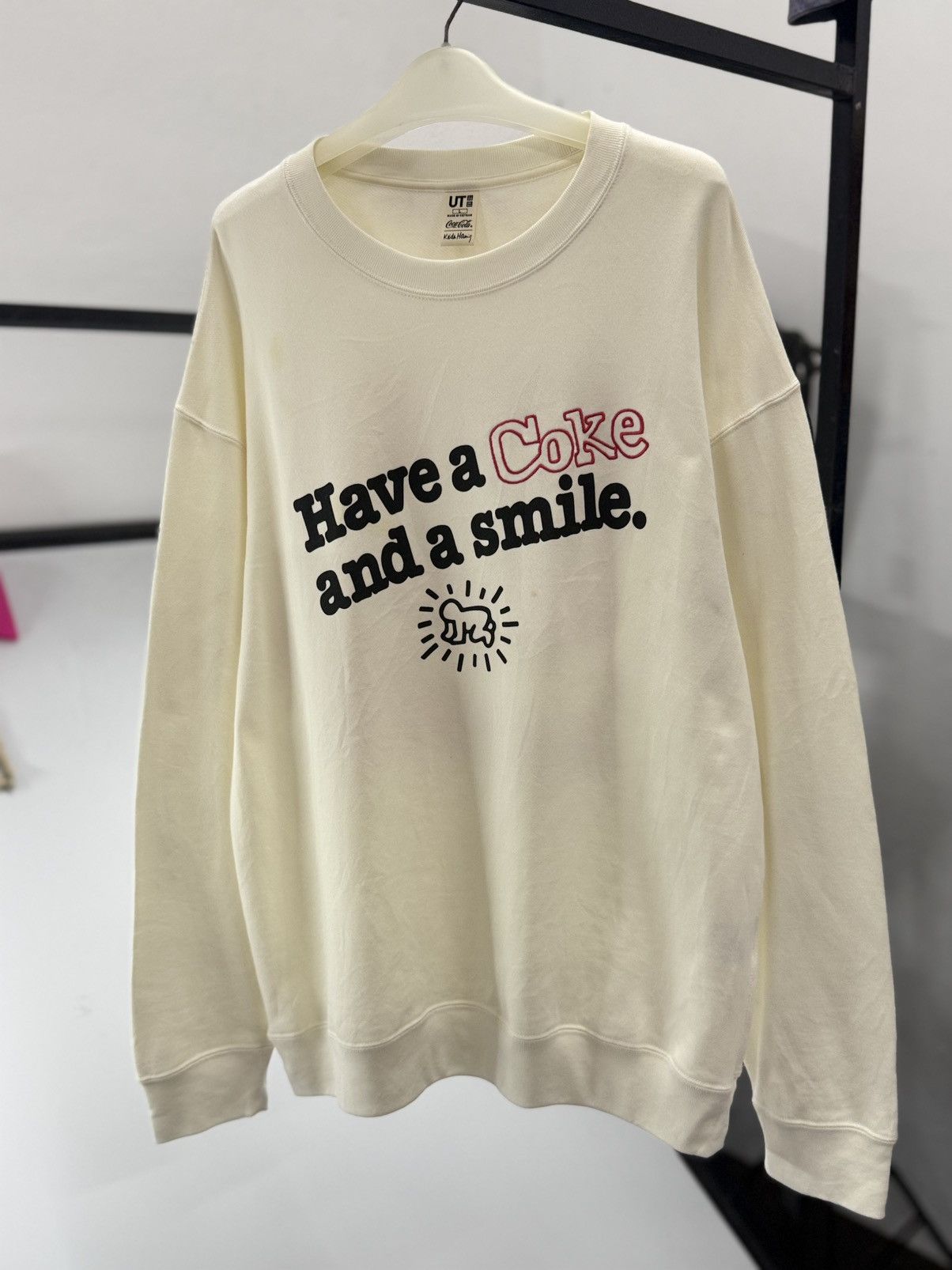 Keith Haring 🔥 Keith Haring Pop Art Coca Cola Art Graphic Sweatshirt Size US L / EU 52-54 / 3 - 2 Thumbnail