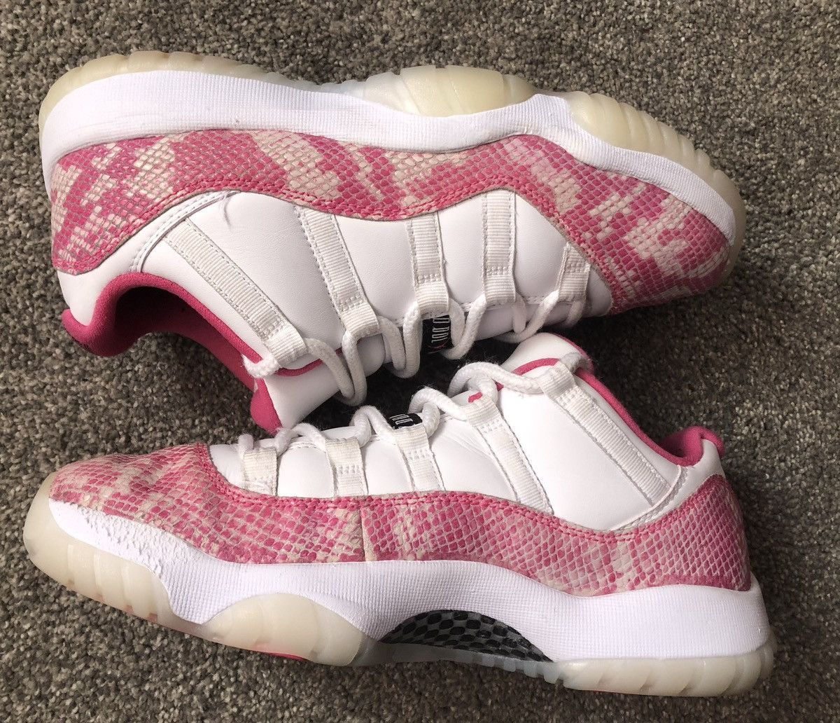 Jordan Brand Air Jordan 11 Retro Pink Snakeskin – Women’s Size 9 Size US 9 / EU 42 - 1 Thumbnail