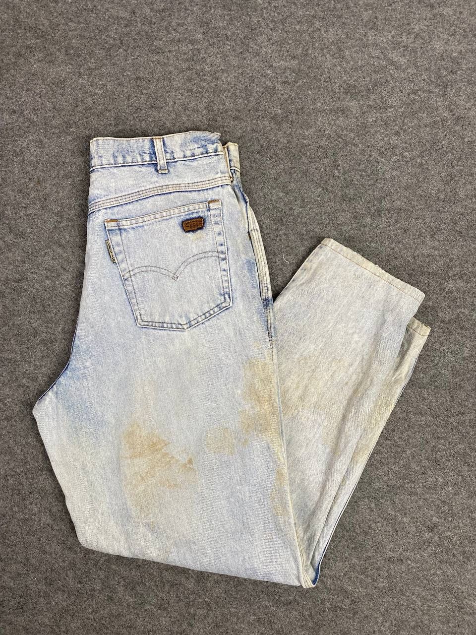 Levi's vintage levis 656 big e light wash distressed denim Size US 33 - 2 Thumbnail