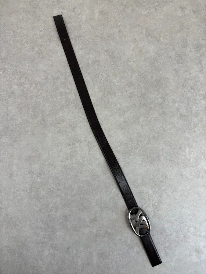 Yves Saint Laurent AW2003 Yves Saint Laurent Brown Leather Silver Buckle Belt Size ONE SIZE - 7 Thumbnail