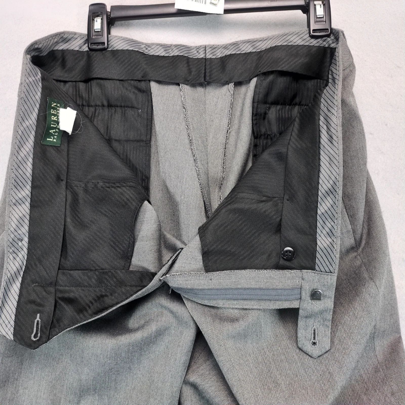 Ralph Lauren Ralph Lauren Gray Dress Pants Men's 38x30 Slacks Flat Front Size 38R - 3 Thumbnail