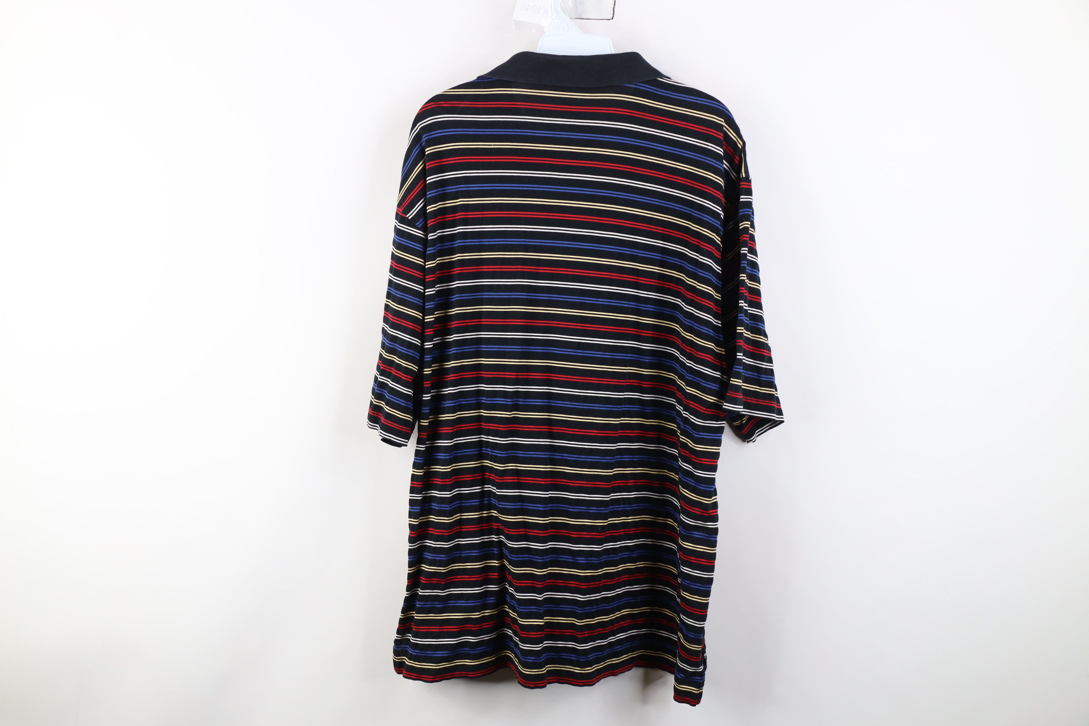 Vintage Vintage 90s Streetwear Striped Knit Collared Golf Polo Shirt Size US XL / EU 56 / 4 - 11 Thumbnail