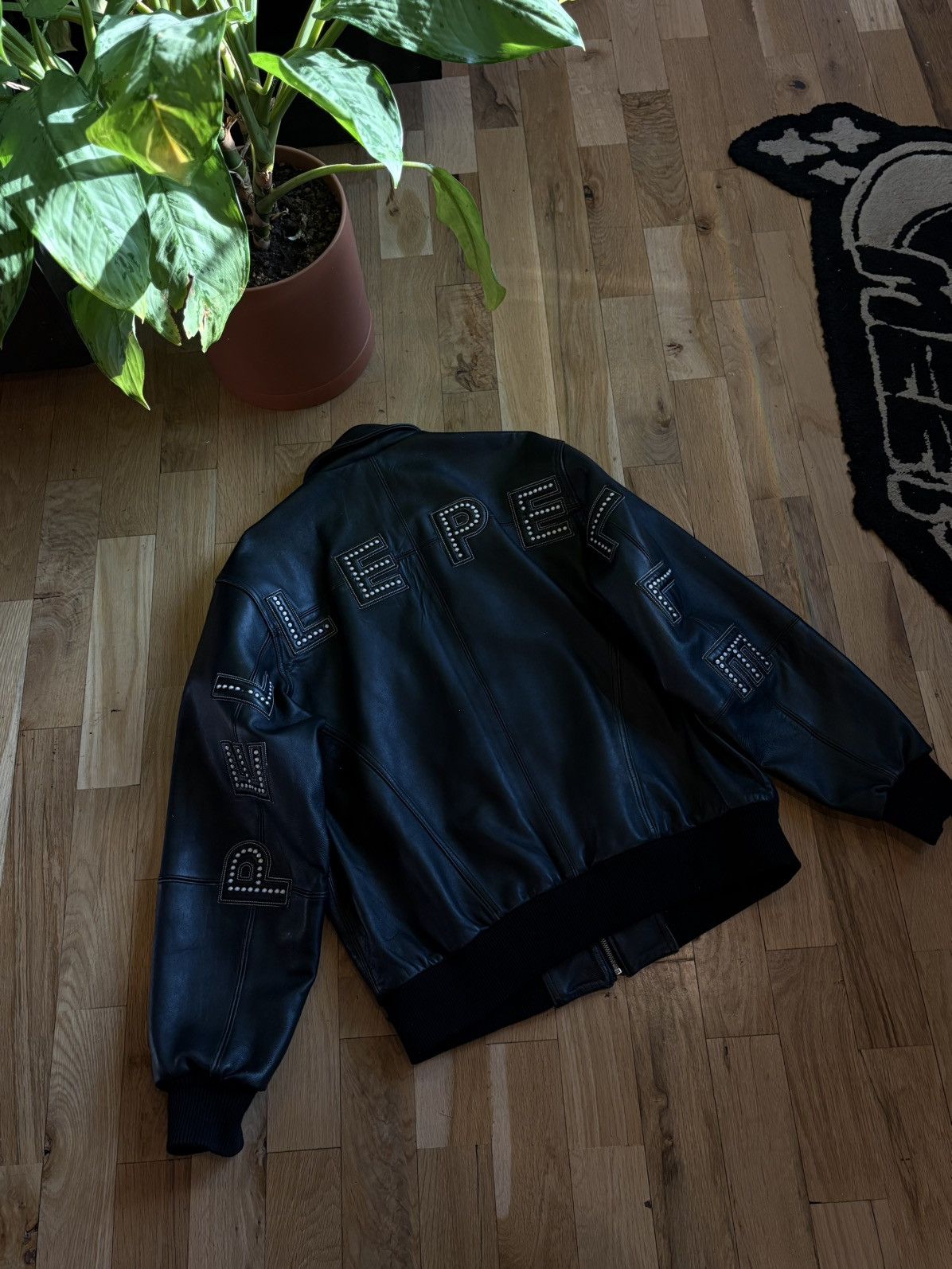 Pelle Pelle Pelle Pelle Leather Bomber Jacket Black Size Large Size US L / EU 52-54 / 3 - 2 Thumbnail