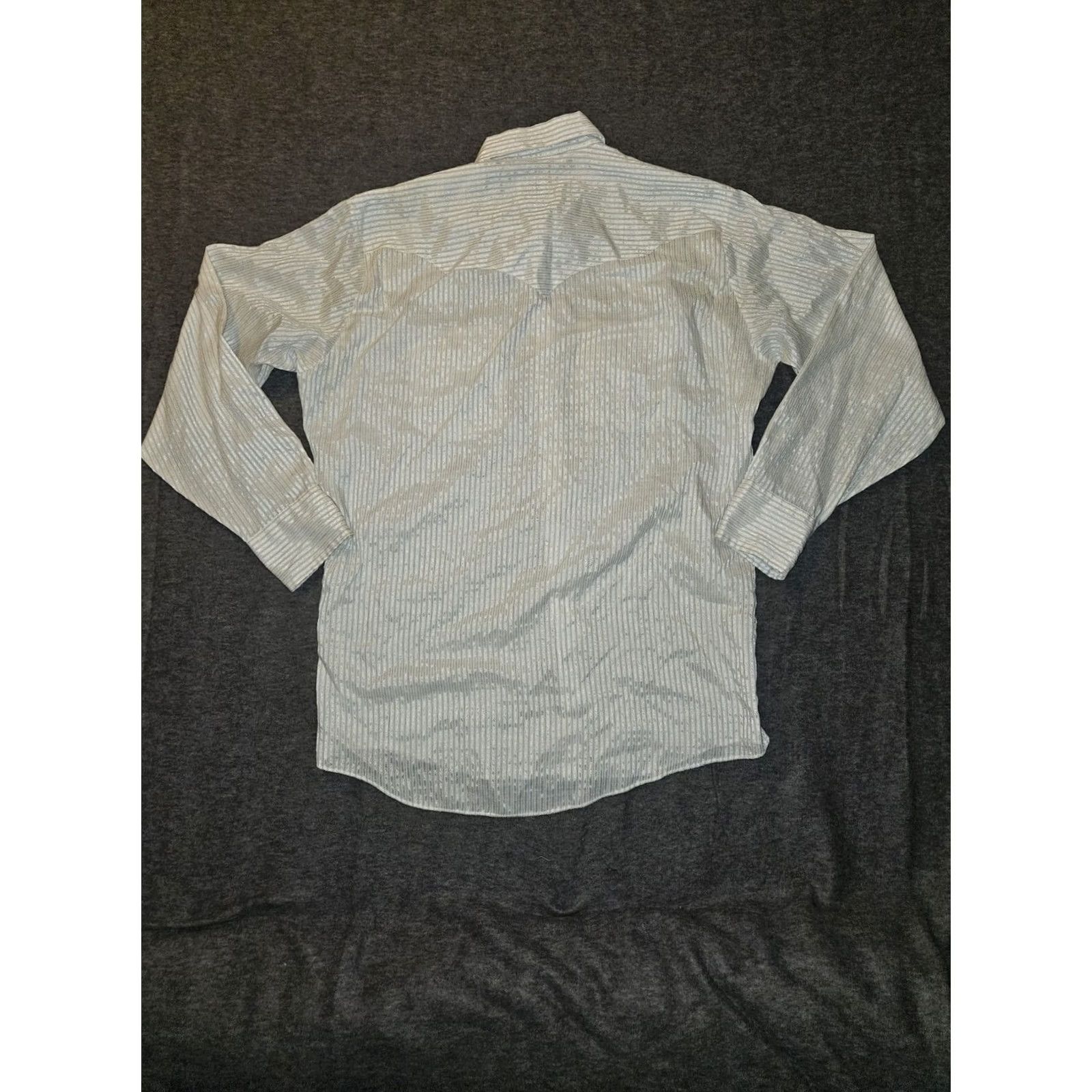 Vintage VINTAGE Dickson-Jenkins Pearl Snap Shirt Men L White Striped Western Long Sleeve Shirt Size US L / EU 52-54 / 3 - 6 Thumbnail