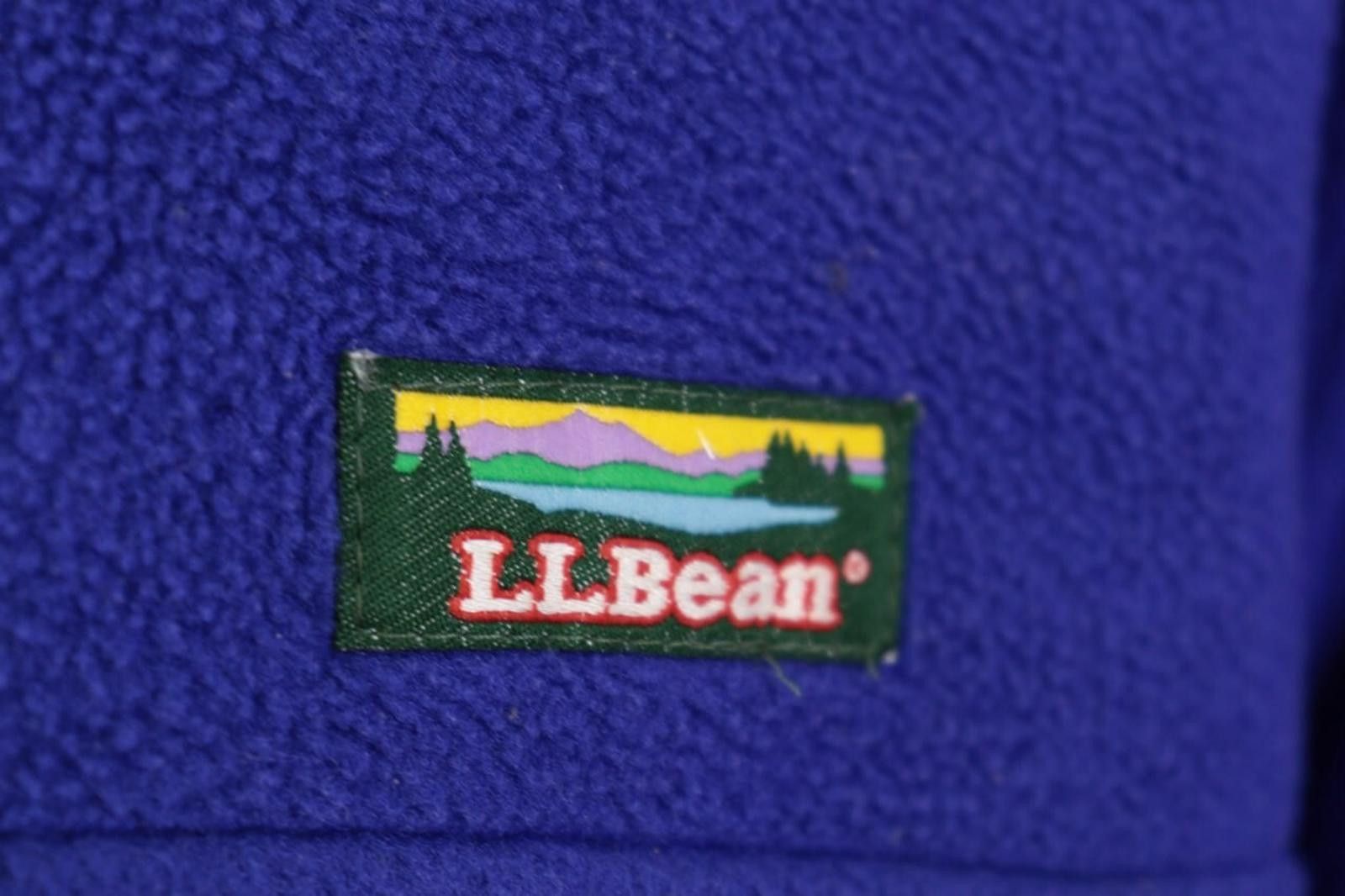 L.L. Bean L.L.Bean Blue 1/4 Zip High Neck Snap Fleece Jacket Size XL Size US XL / EU 56 / 4 - 3 Thumbnail