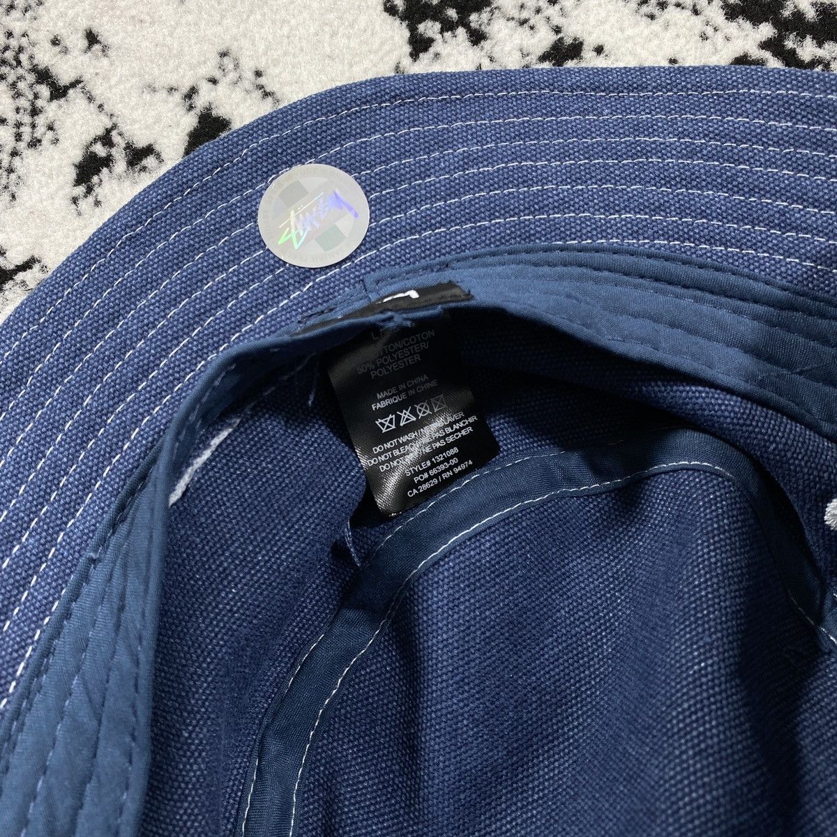 Other STUSSY BUCKET HAT WORKGEAR NAVY Size ONE SIZE - 4 Thumbnail