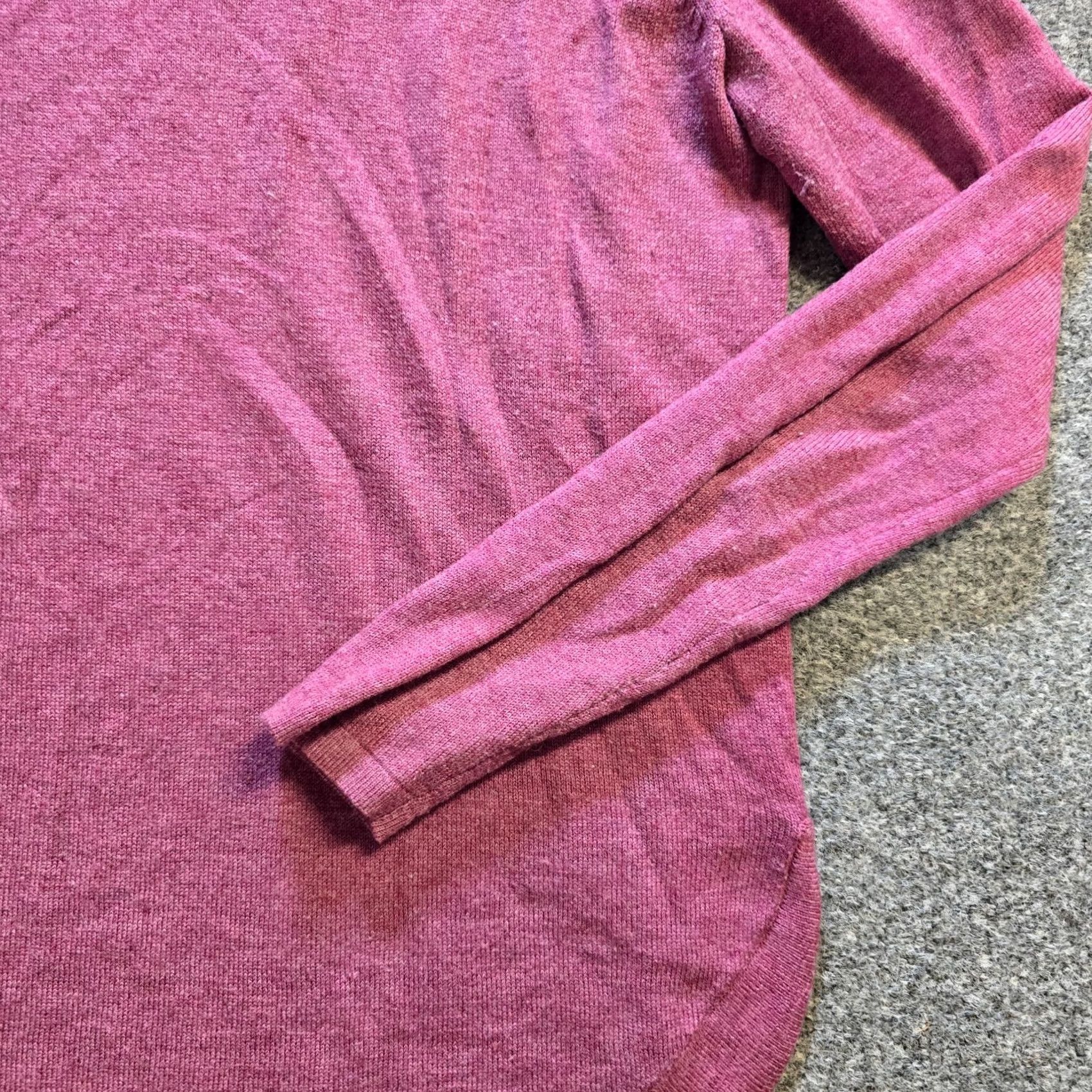 FatFace Fat Face Sweater Womens Size 4 Pink Purple Wool Blend Long Sleeve Classic Casual Pullover Knit Round Neck Regular Women Size S / US 4 / IT 40 - 3 Thumbnail