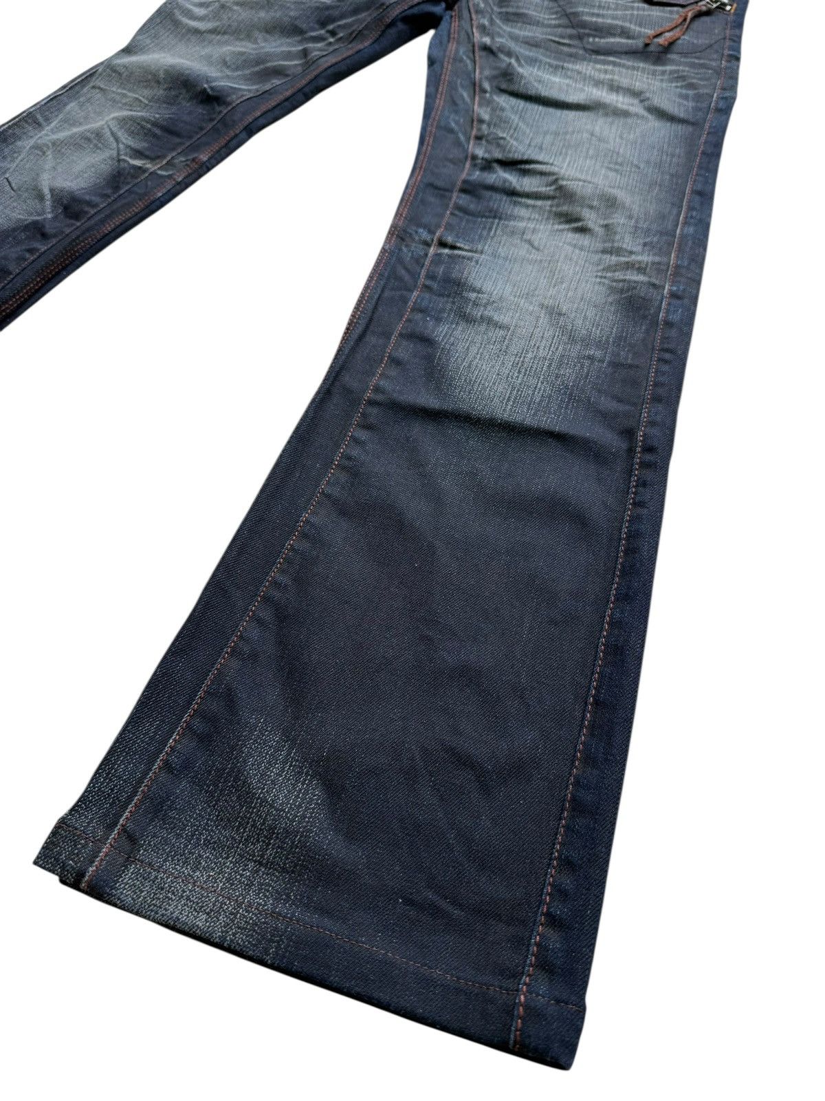 Nicole Club Flared Jeans Sick Nicole Club Claumark Distressed Denim. Size US 35 - 1 Thumbnail