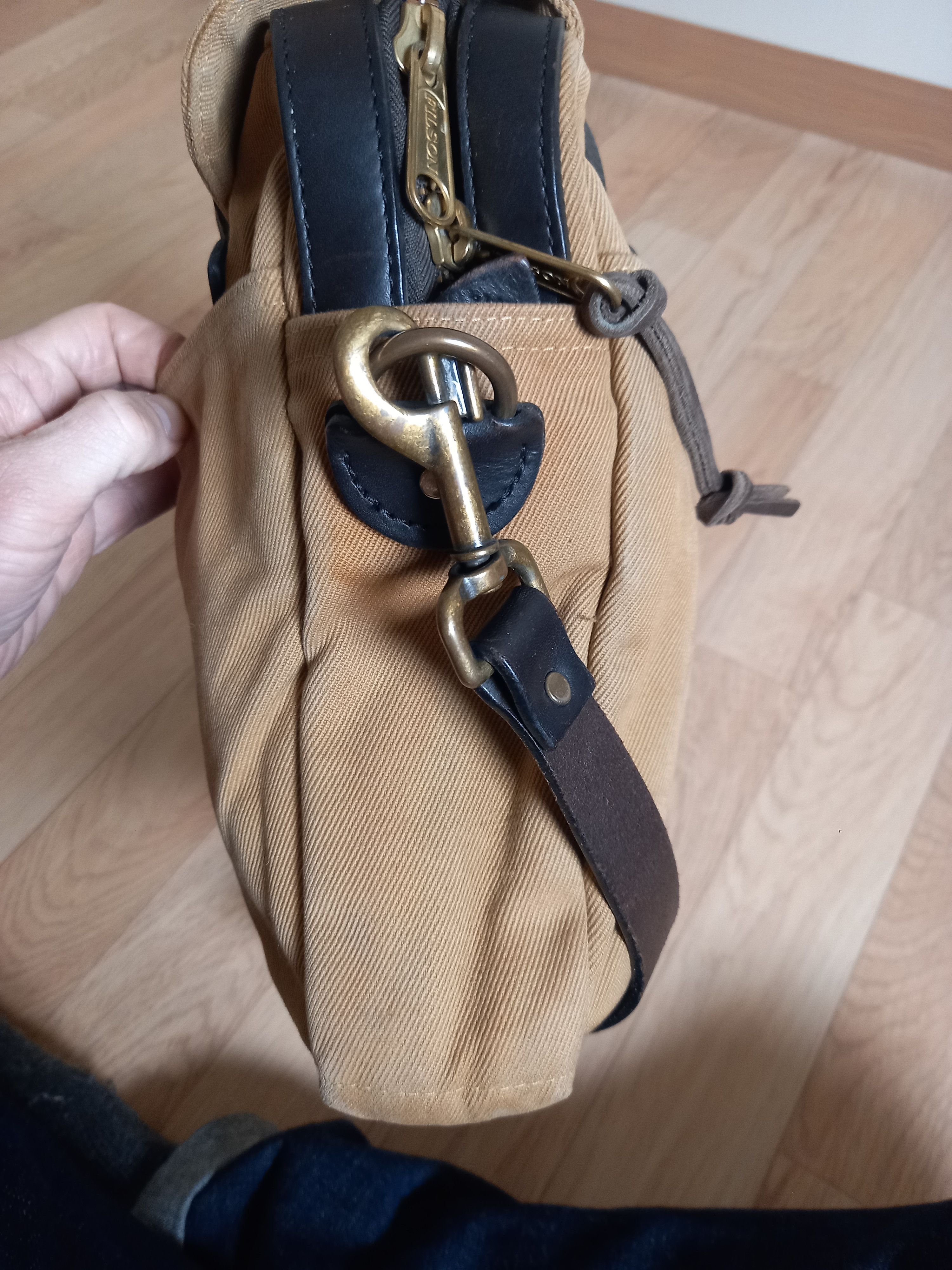 Filson Filson Rugged Twill 256 Briefcase - Tan (Made in USA) Size ONE SIZE - 4 Thumbnail