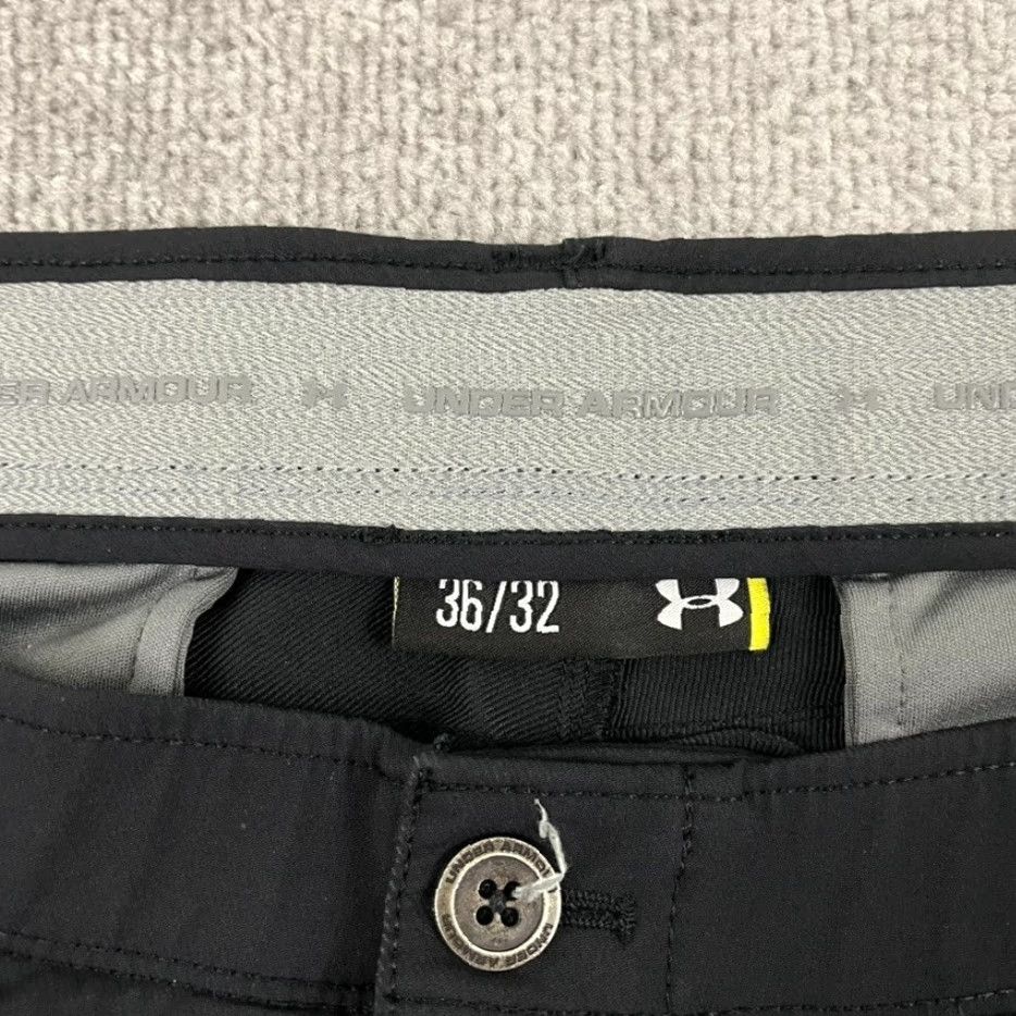 Under Armour Under Armour Match Play Pants Mens Size 34 x 32 Black Golf Performance Casual Size US 34 / EU 50 - 2 Thumbnail
