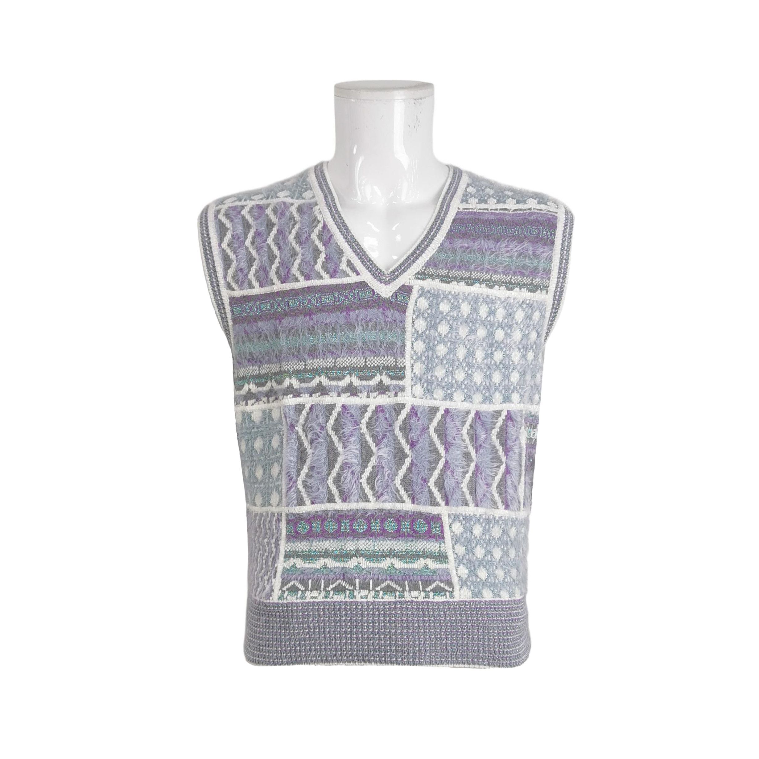 Dior Dior x ERL Patchwork Knit Vest Size L Size US L / EU 52-54 / 3 - 1 Thumbnail