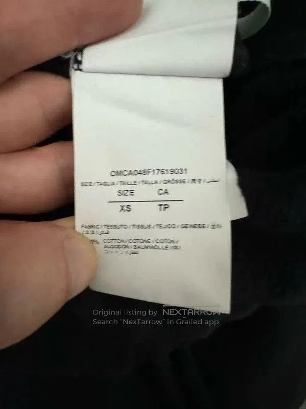 Off-White Off-White Black Cotton Logo Casual Pants . Size US 26 / EU 42 - 4 Thumbnail