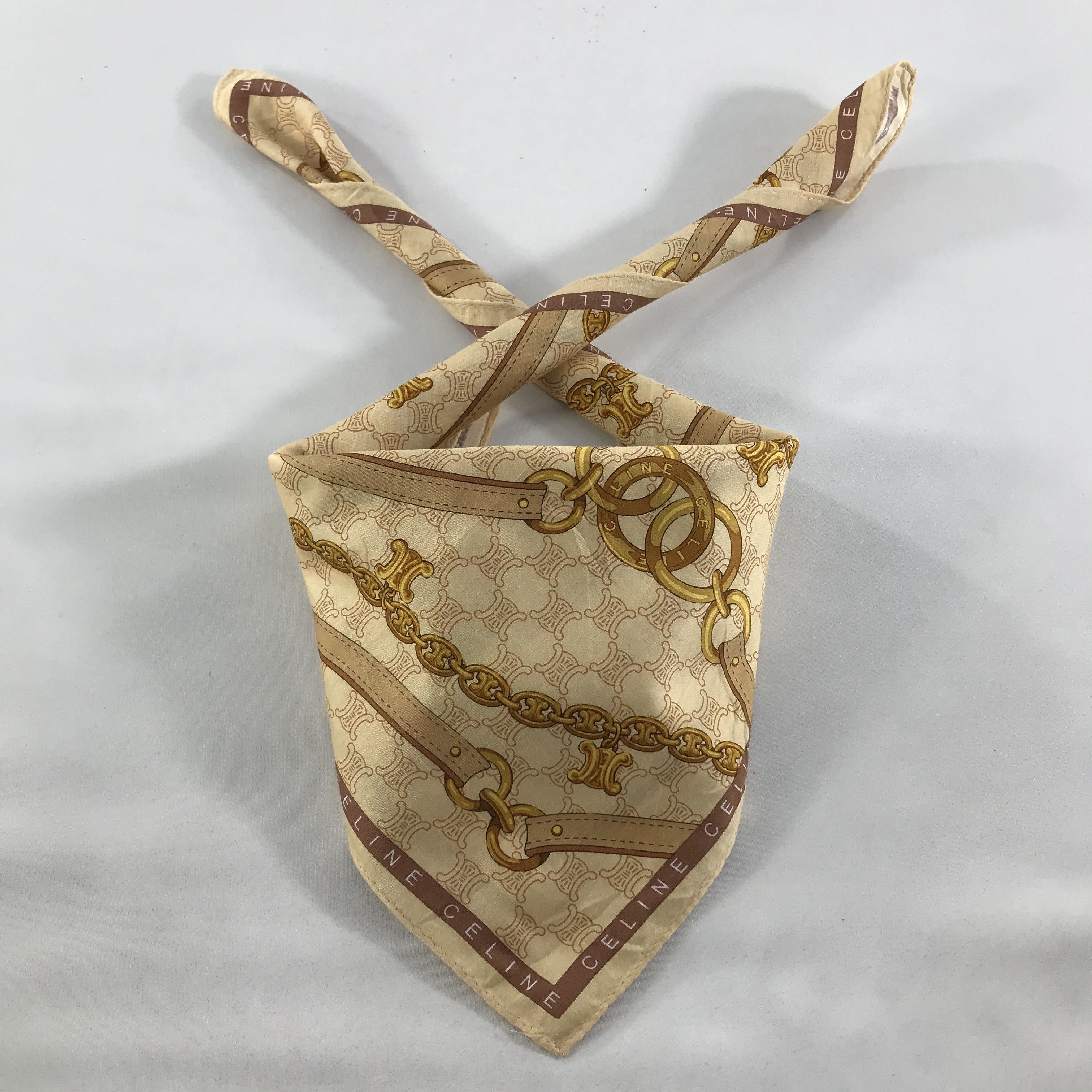 Celine × Vintage Celine Bandana / Handkerchief / Neckerchief - S1532 Size ONE SIZE - 3 Thumbnail