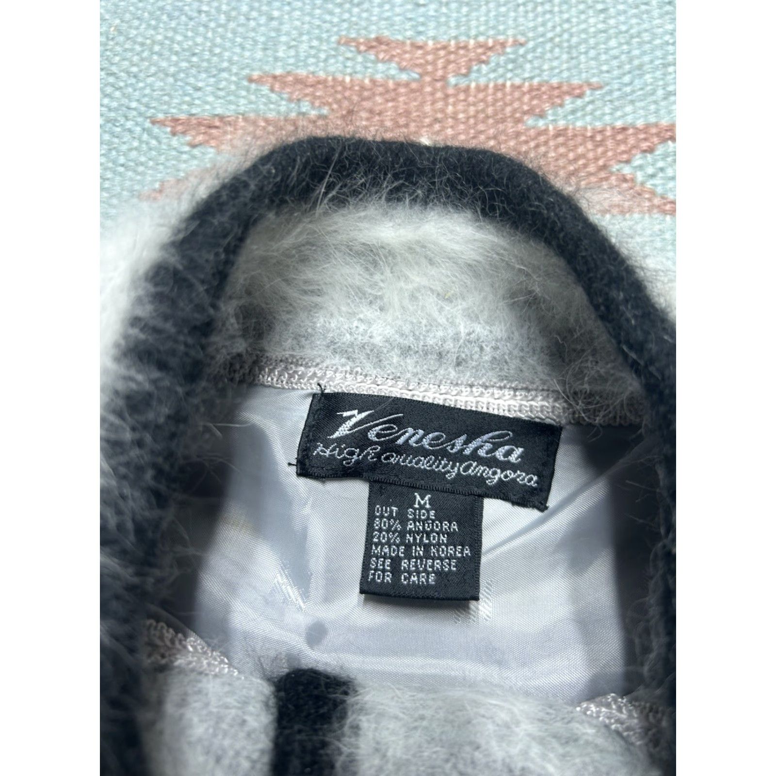 Vintage VINTAGE Venesha cardigan sweater fur fuzzy shaggy button front Women’s medium Size M / US 6-8 / IT 42-44 - 5 Thumbnail